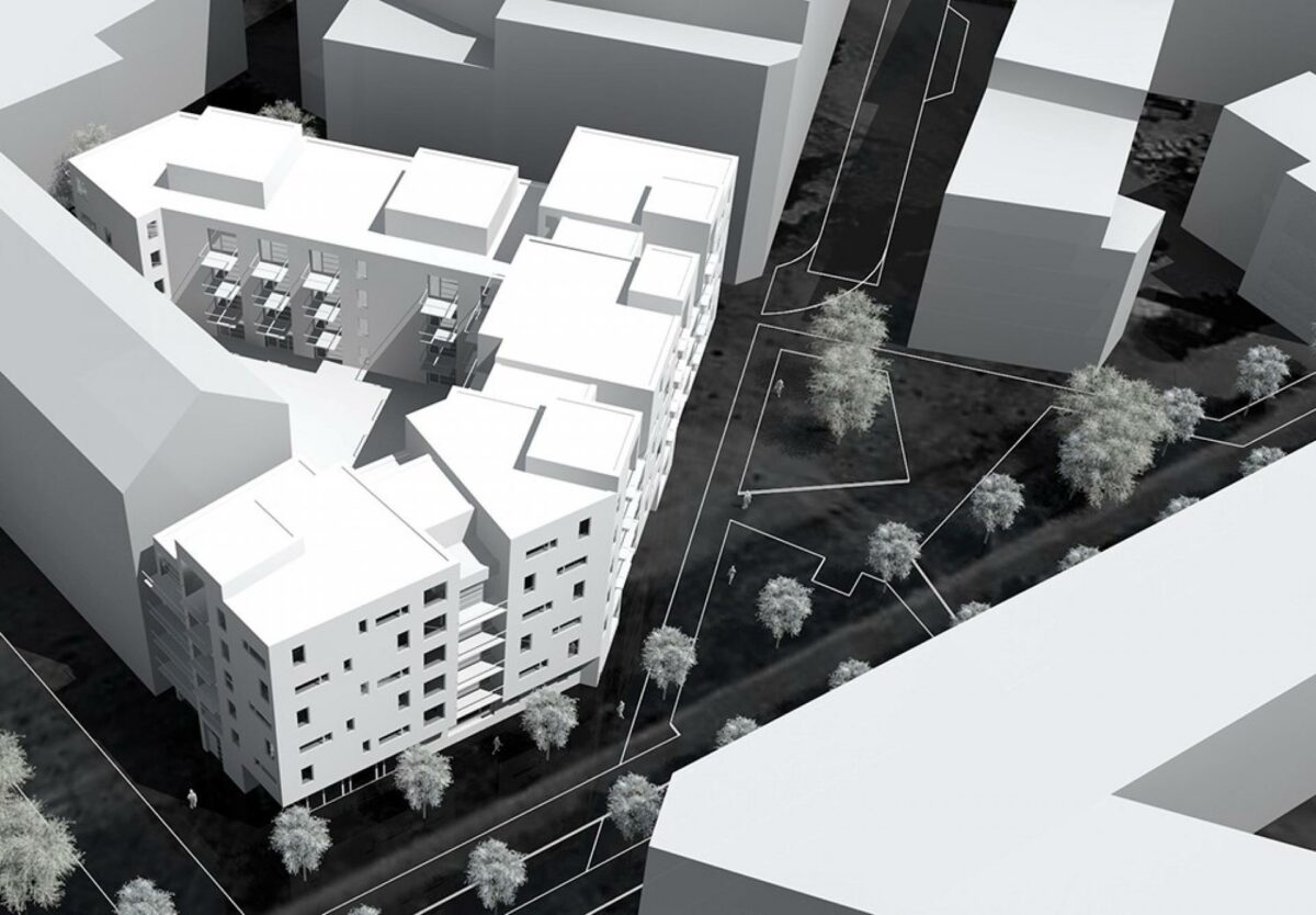 Juul Frost Arkitekter skal tegne 70 lejeboliger i Malmö. Illustration: Juul Frost Arkitekter.