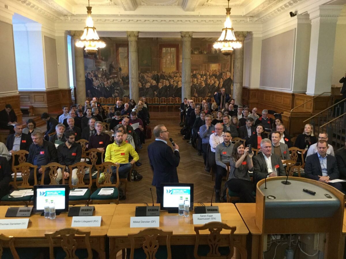 Dansk Byggeri har netop præsenteret Byggeriets Energianalyse 2017 ved et arrangement på Christiansborg. Foto: Dan Bjerring.