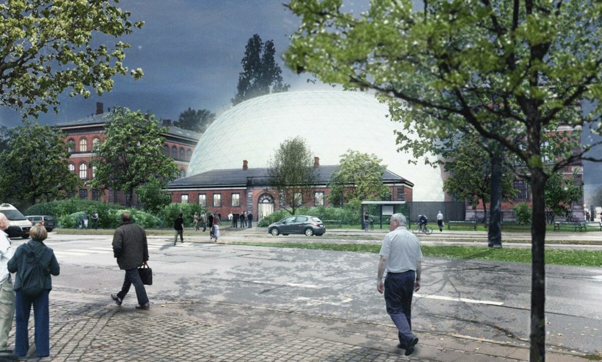 MT Højgaard, Per Aarsleff og Pihl-konsortiet skal konkurrere om at opføre det 30.000 kvm store museum. Illustration fra Bygningsstyrelsen.