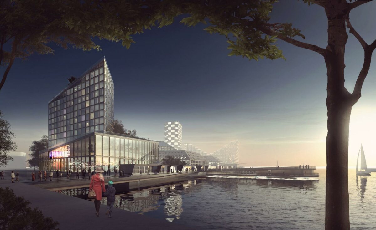 Det bliver BIG, der skal tegne det nye storprojekt på havenen i Aarhus. Illustration: BIG.