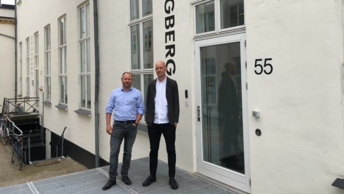 Thomas Walcher og Jonas Sangberg oplever byggeriet af Skovkvarteret som både udfordrende og spændende. Pressefoto.