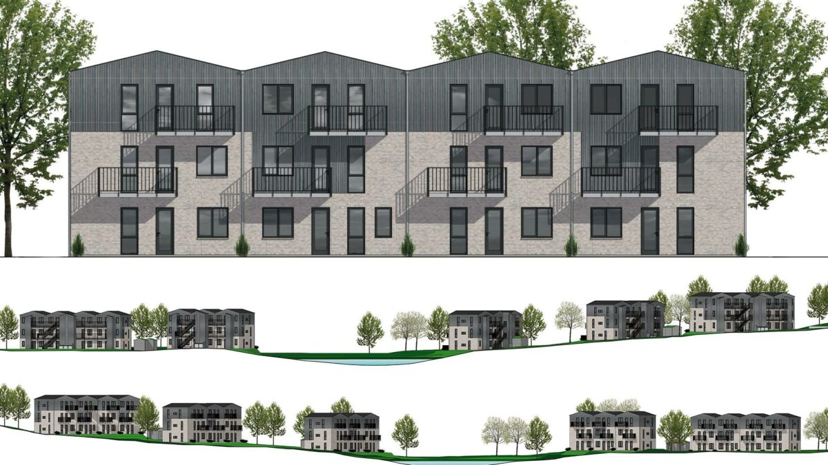 Kullegaard opfører nye familieboliger ved Vedbæk Park. Pressefoto.