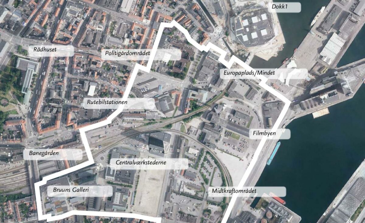 Aarhus gør nu en indsats for at få borgernes input til højhus-politikken for midtbyen. Illustration: Aarhus Kommune.