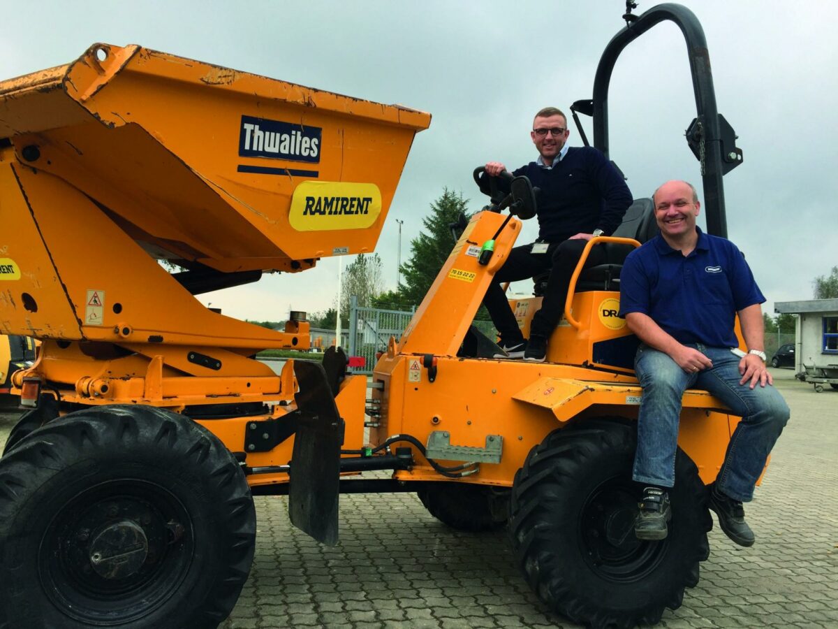 Ramirent åbnede mandag en afdeling på havnen i Horsens. Pressefoto.