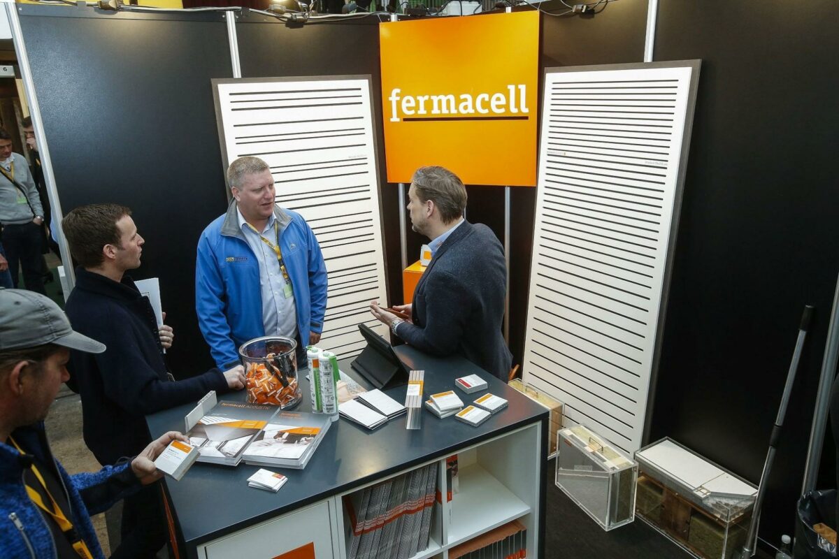 Fermacells stand ved en tidligere udgave af Building Green. PR-foto.