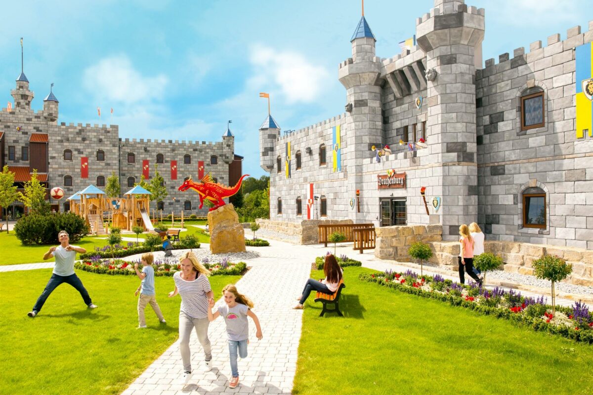 Fra 2019 får Legoland et nyt hotel. Illustration: Legoland.