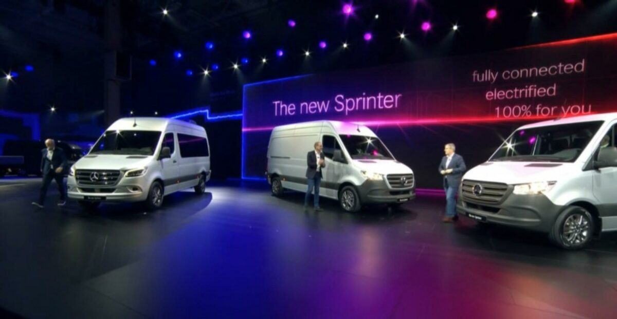 Tredje generation af Mercedes-Benz Sprinter havde verdenspremiere i går i Duisburg.