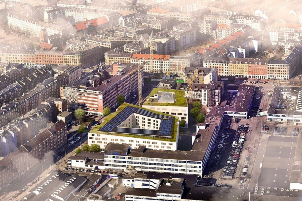 Hotel Firkanten bygges ved Kødbyen. Visualisering: Danielsen Architecture.
