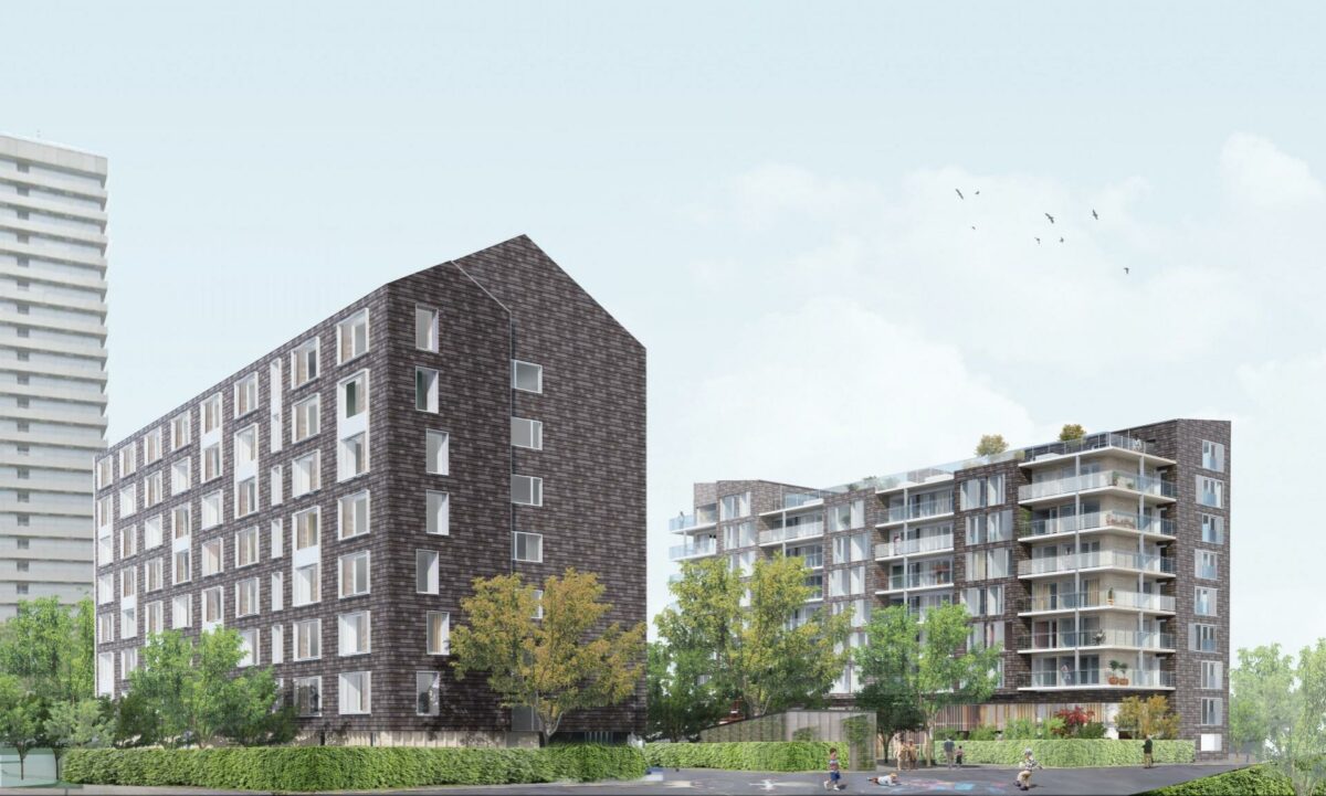 Som en del af større helhedsplan for nordens plads og bygningerne på Betty Nansens alle, udbydes renovering og ombygning af Betty Nansens alle 51-53, Betty 2. isualisering: Rambøll og ONV Arkitekter.