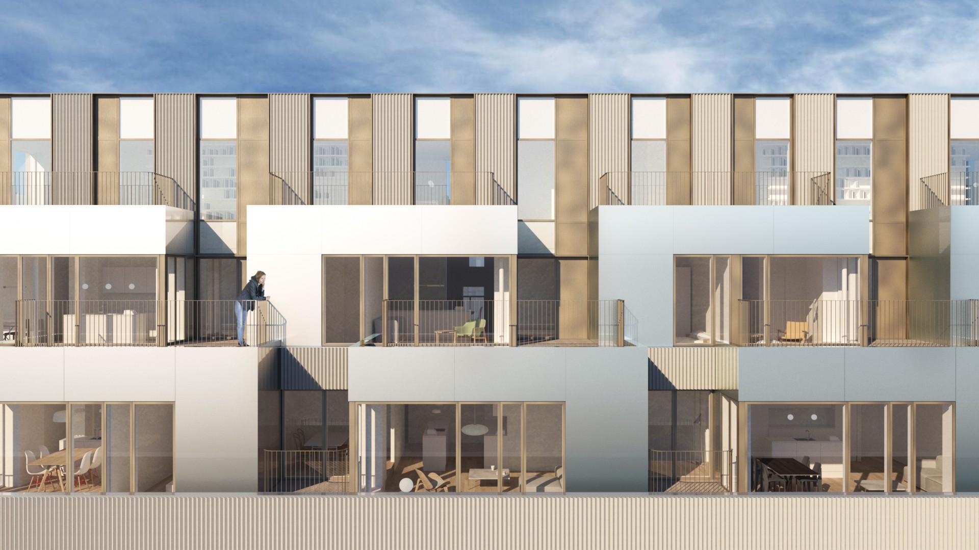 Mineralvandshuset set fra syd. Rendering: Dorte Mandrup