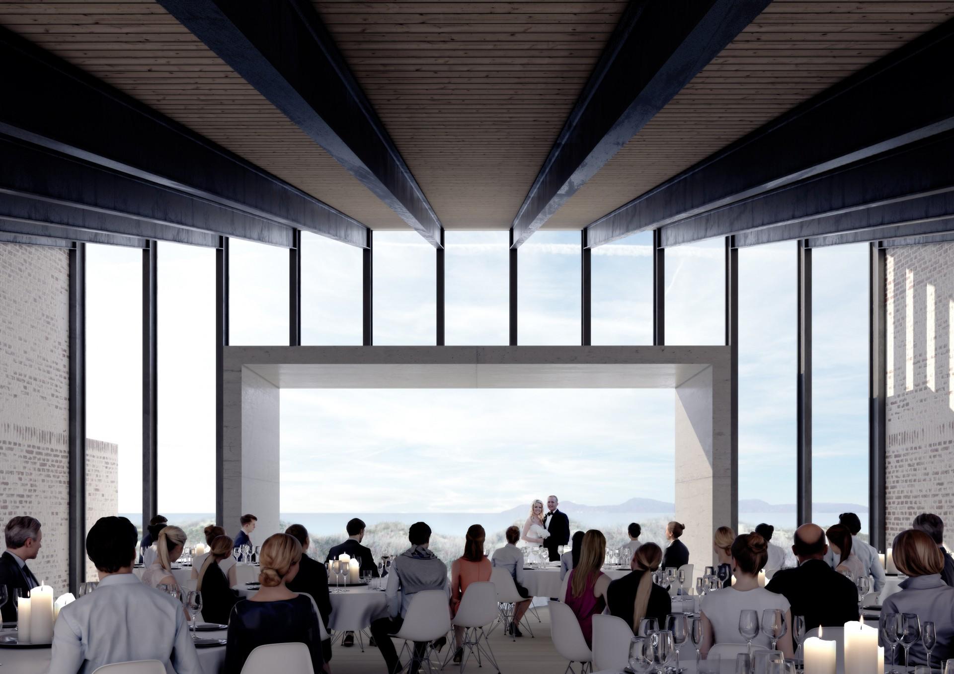 Prisen for hele herligheden. Små 80 millioner kroner, som fonden bag museet skal ud at finde. Foto: Kim Utzon Arkitekter.