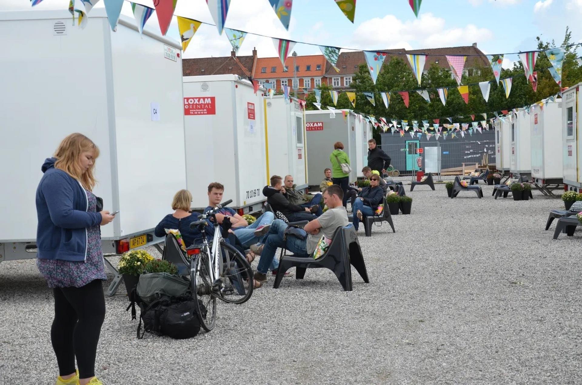 Tidligere har boligerne ligget i både Gellerup og på Godsbanen. Men ikke i år. I år bliver det på havnen. Foto: Sudenterhus Aarhus.