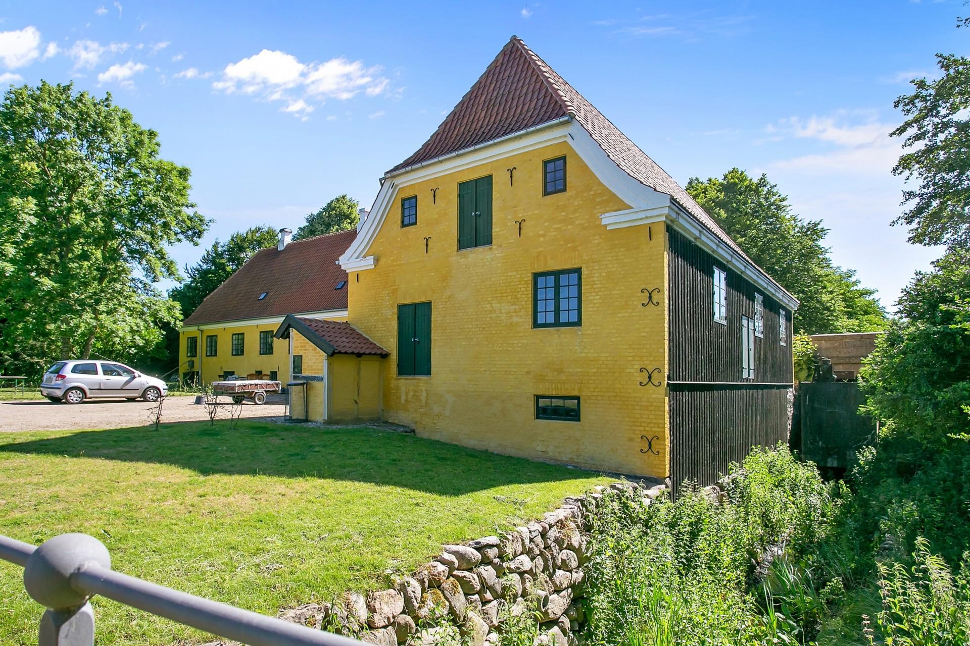 Brahetrolleborg Vandmølle ved Faaborg. Foto: Esoft.