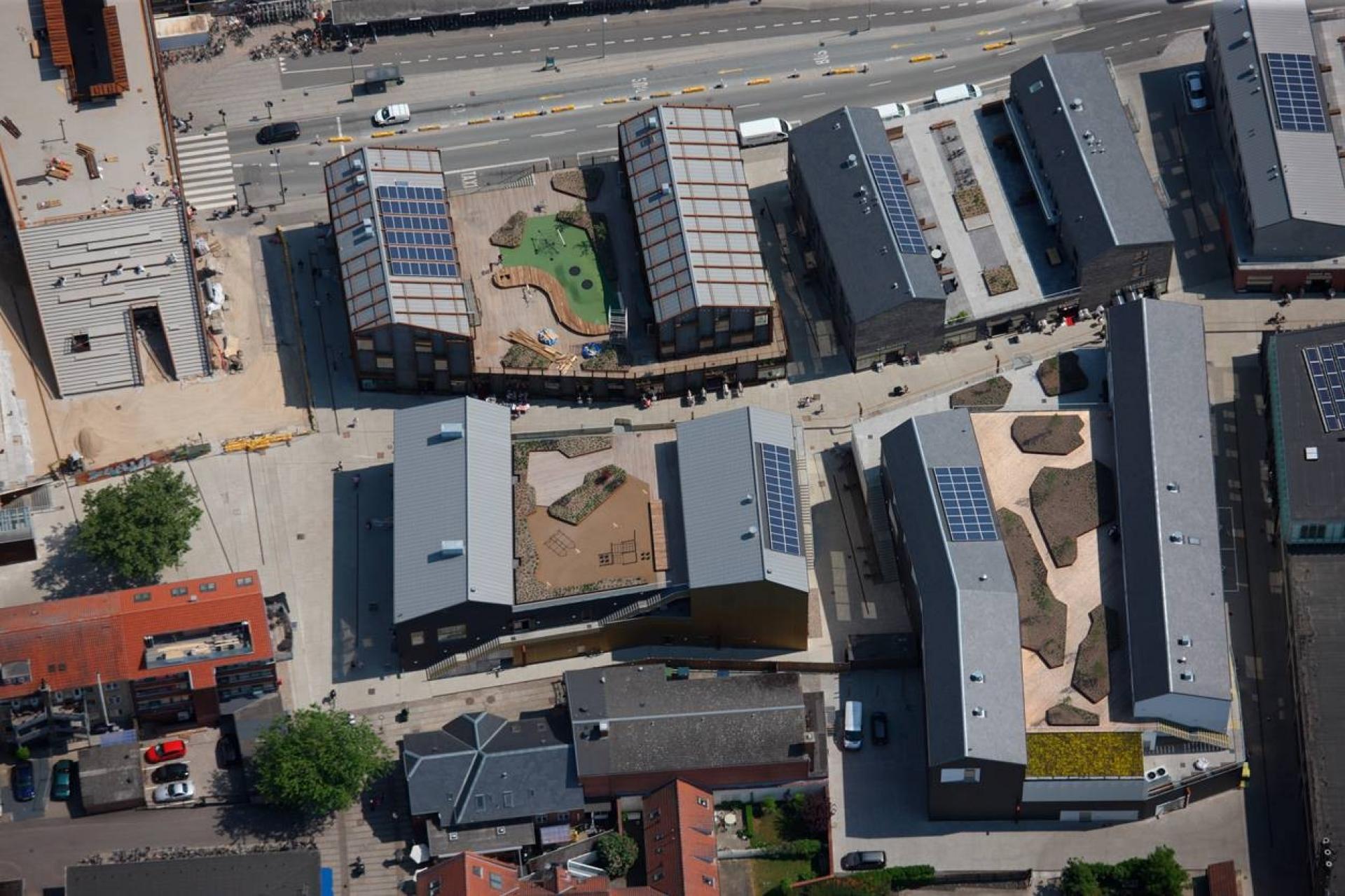 Her kan man se Rådhustrædet fra oven. Foto: Realdania.