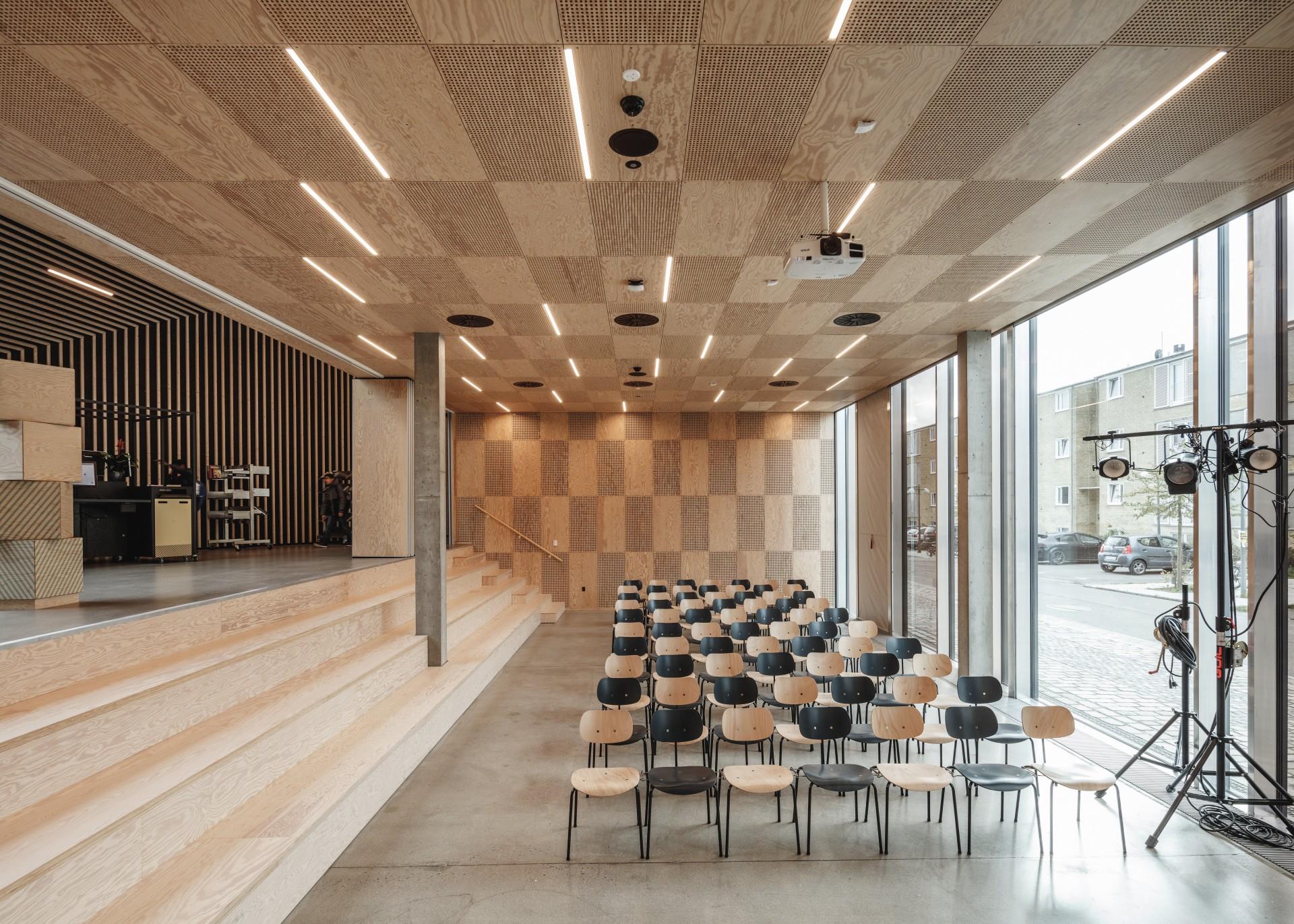 Tingbjerg Bibliotek og Kulturhus tegnet af Cobe. Foto: Rasmus Hjortshøj.