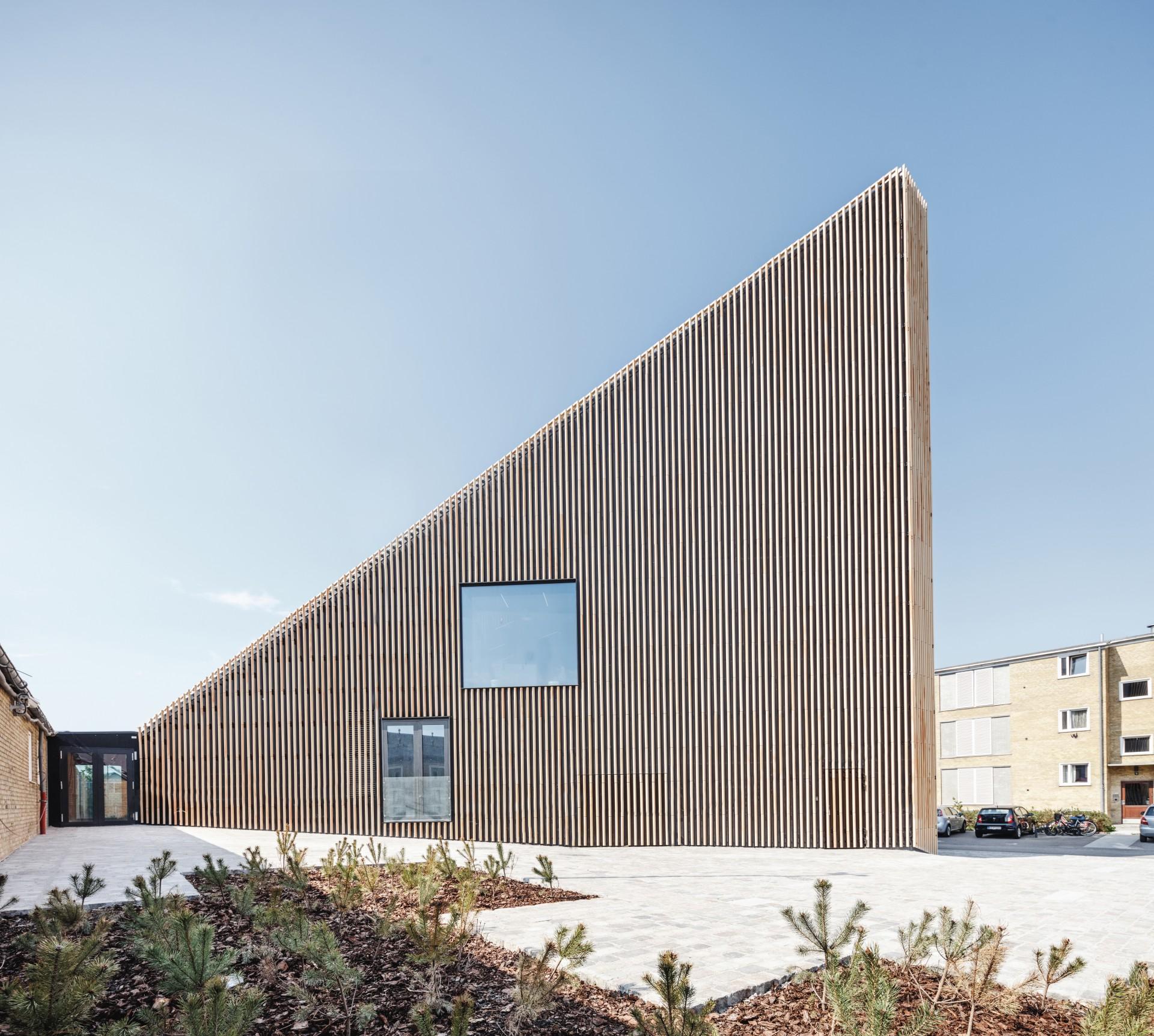 Tingbjerg Bibliotek og Kulturhus tegnet af Cobe. Foto: Rasmus Hjortshøj.