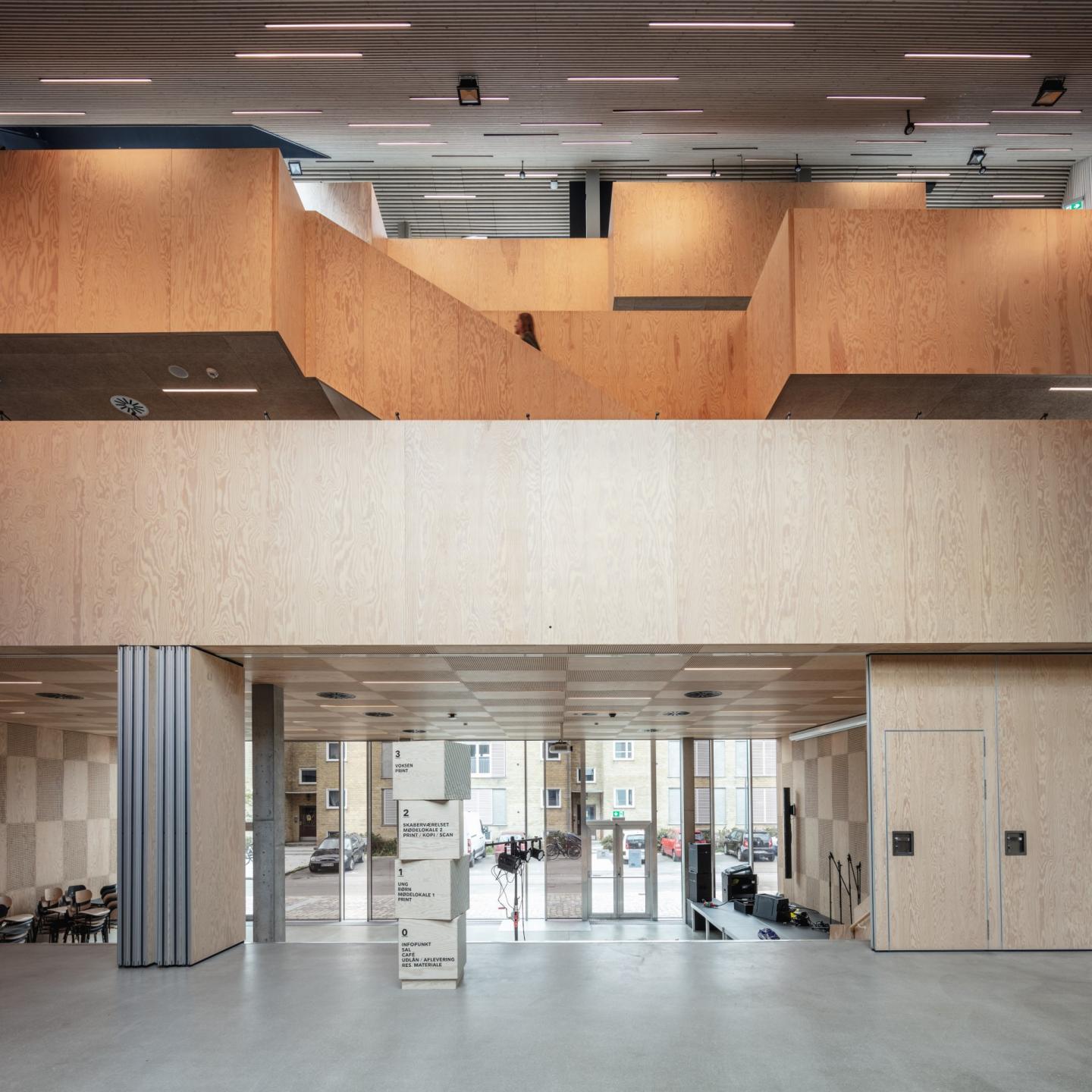 Tingbjerg Bibliotek og Kulturhus tegnet af Cobe. Foto: Rasmus Hjortshøj.