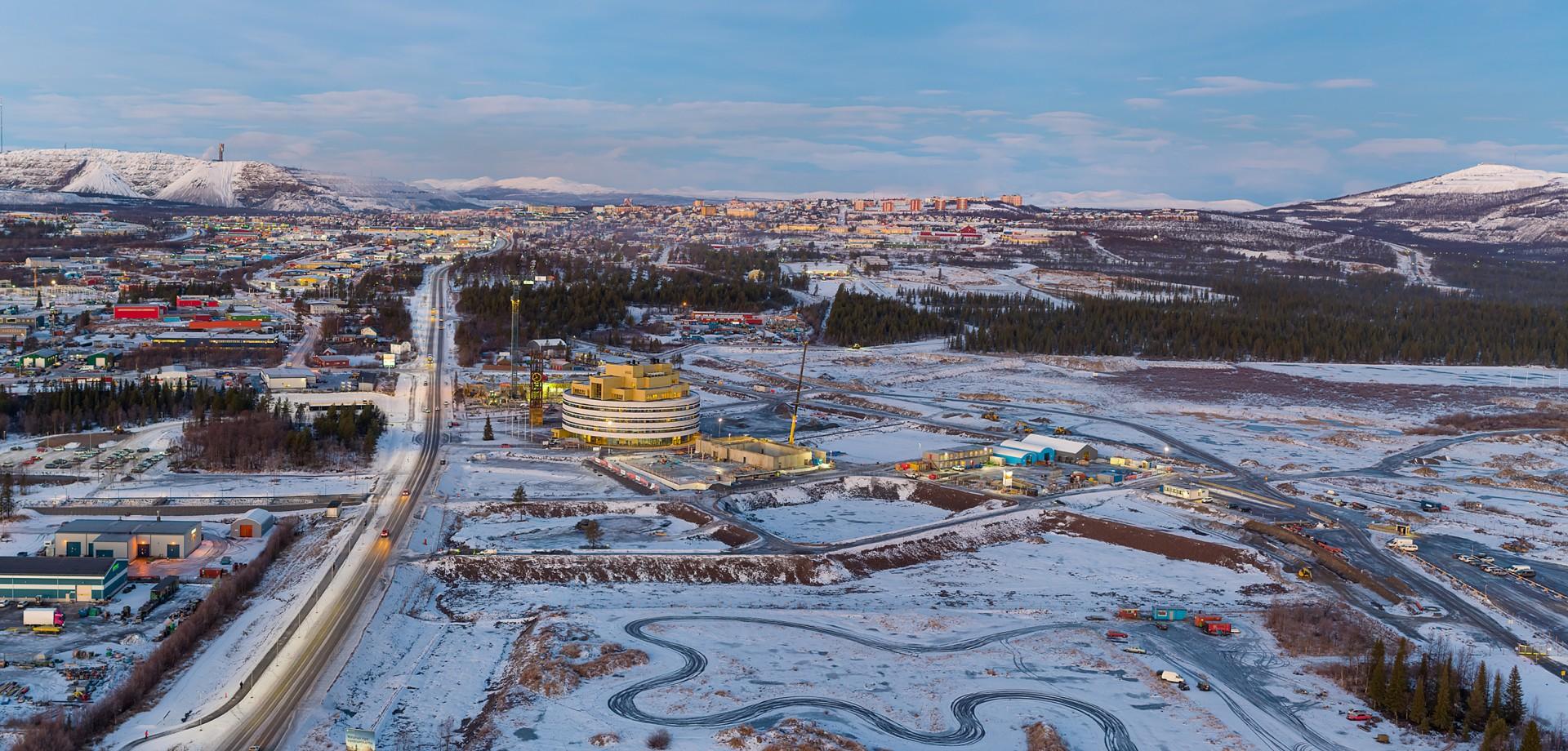 Hele byen Kiruna skal flytte på grund af, at minedrift har gjort undergrunden usikker der, hvor byen ligger i dag. Foto: Johan Ylitalo.