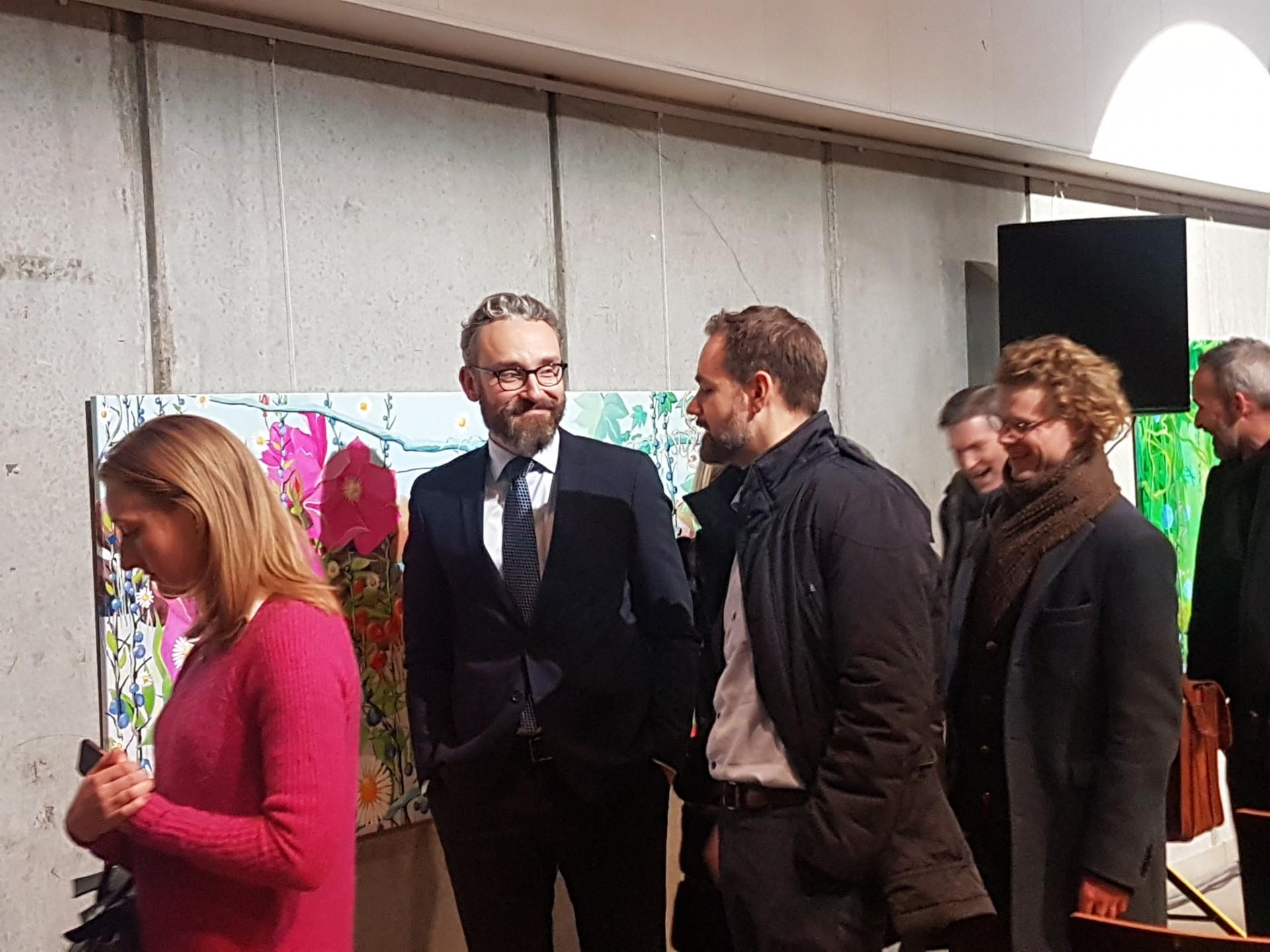 Transport-, bygnings- og boligminister Ole Birk Olesen var på talerstolen. Det samme var Aarhus' borgmester Jacob Bundsgaard. Foto: Mathias Hansen.