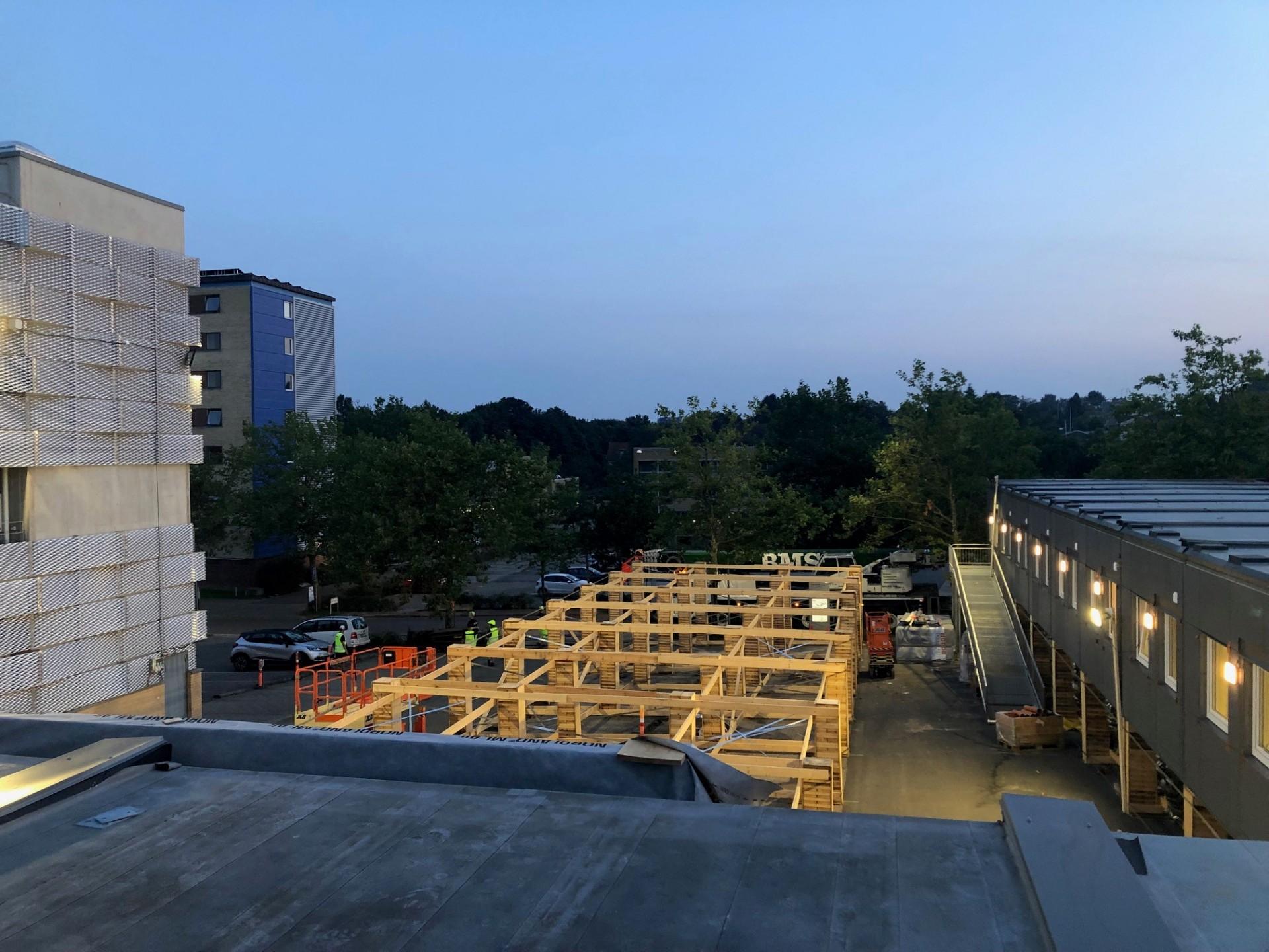 De midlertidige module skal huse patienter og personale fra Psykiatrisk Afdeling i Svendborg frem til 2021. Foto: Adapteo.