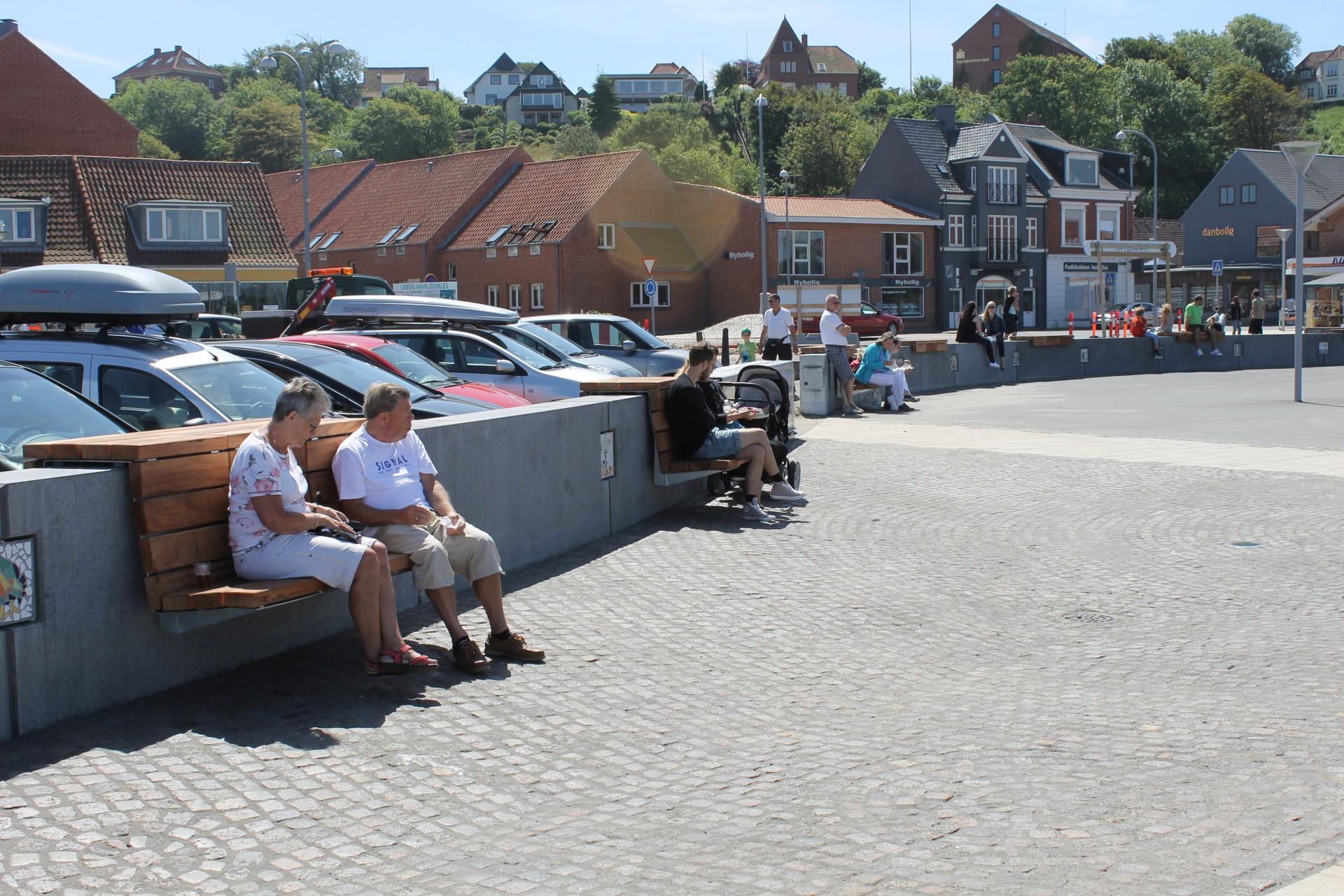 Le Mur i Lemvig er med til at sikre byen mod stormflod. Foto: Lemvig Kommune.