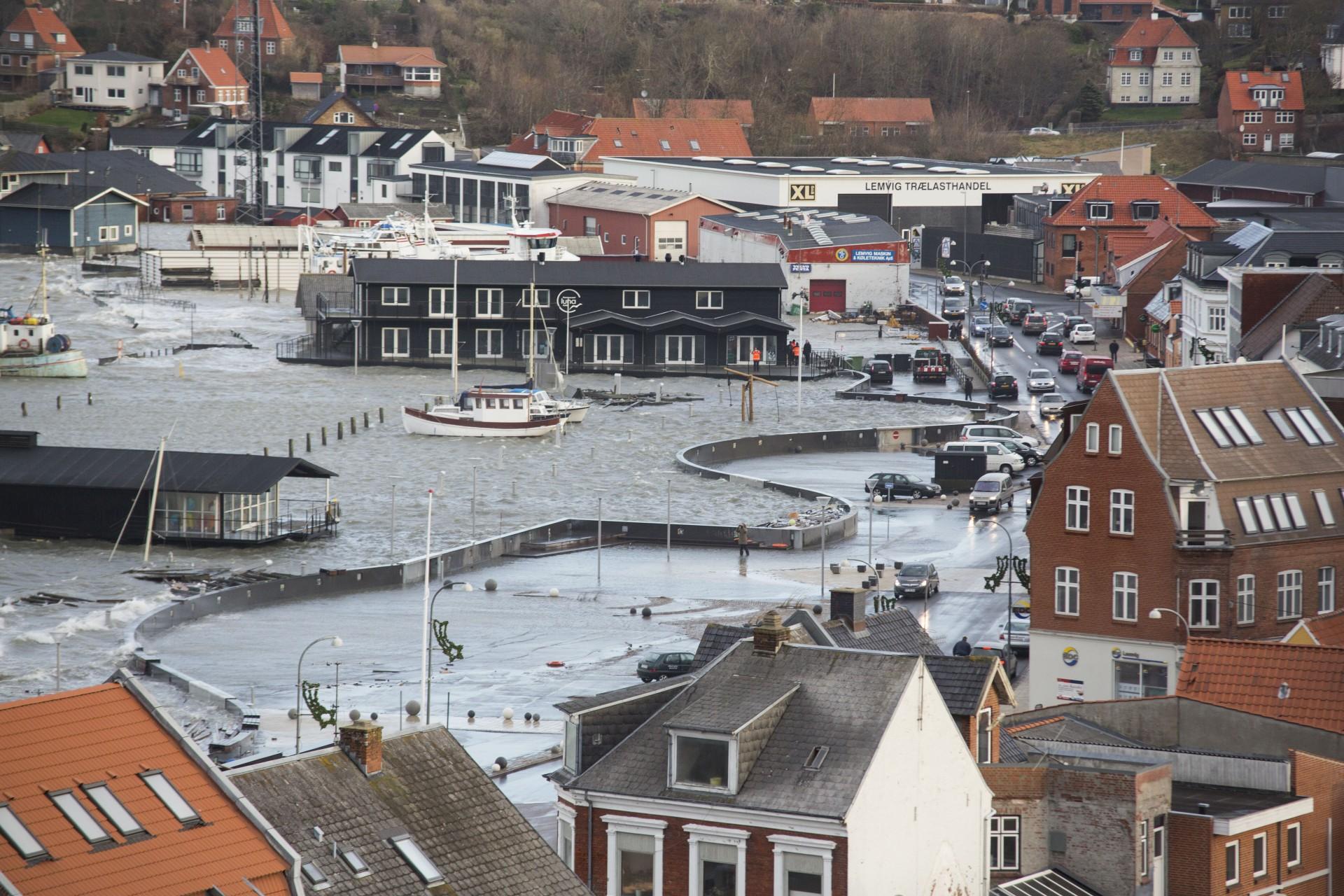 Le Mur viste sit værd under stormen Egon i denne måned. Foto: Mads Krabbe.