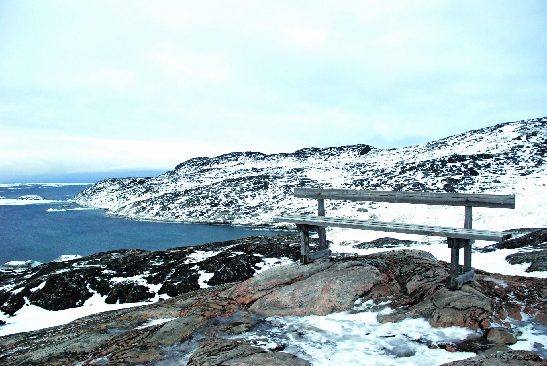 Fra det kommende center kan man opleve kælvende gletsjere fra første parket. Foto: Dansk Bygningsarv.