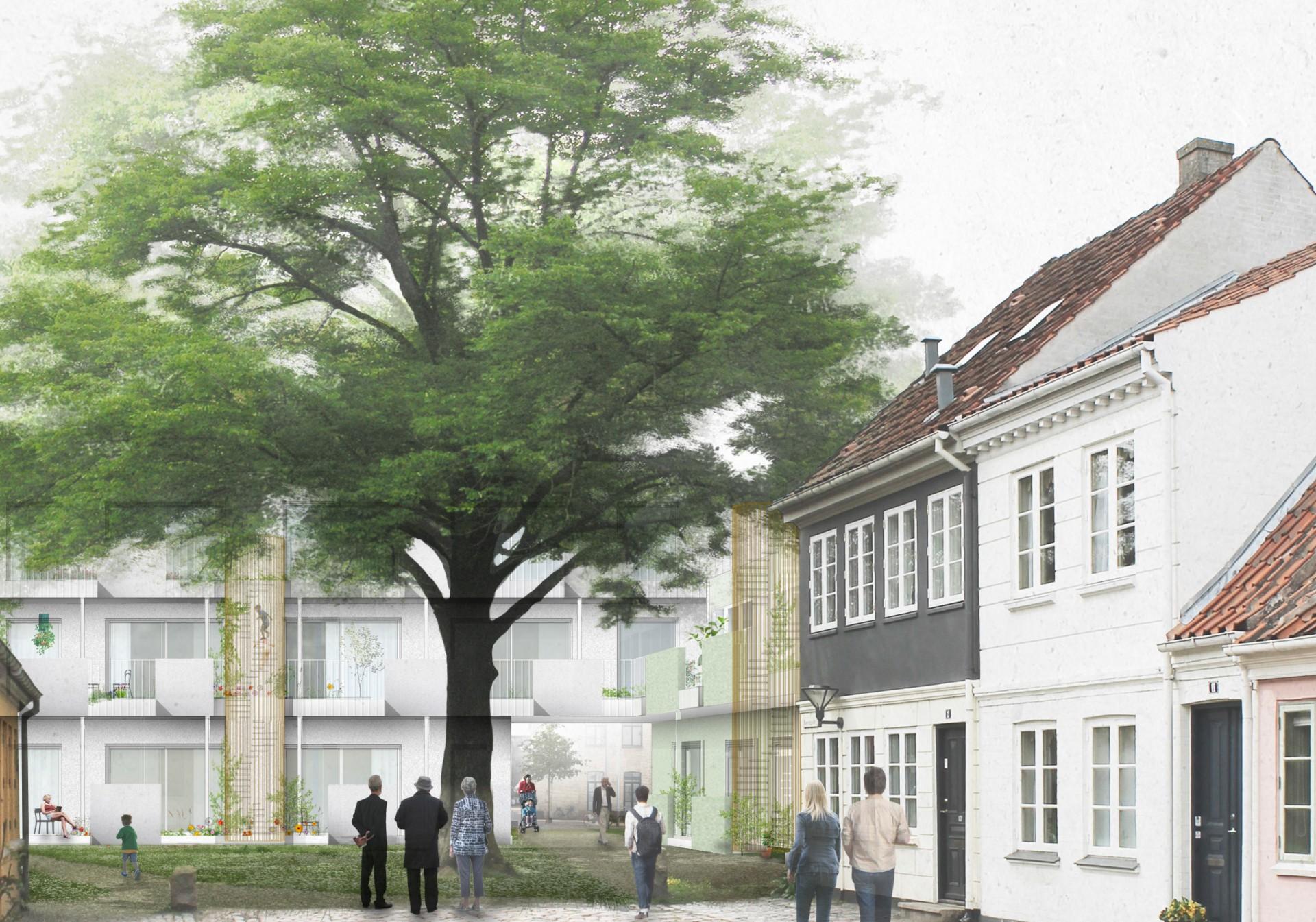 Bygherre Janus Lylloff står bag projektet med bofællesskabet. Byggeriet bliver på 1-3 etager og består af rækkehuse og lejligheder, som alle har terrasse eller altan.