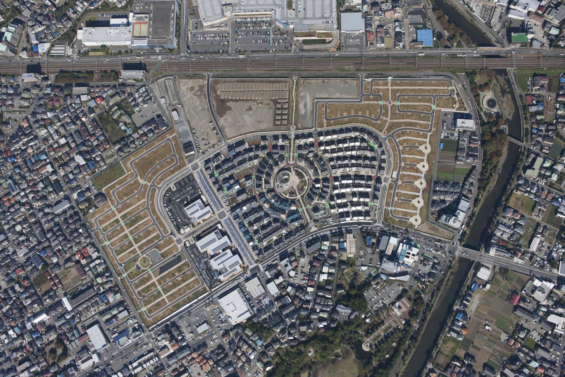 Byen er grundlagt på arealer, som i 50 år husede Panasonics TV-fabrikker. Foto: Panasonic.