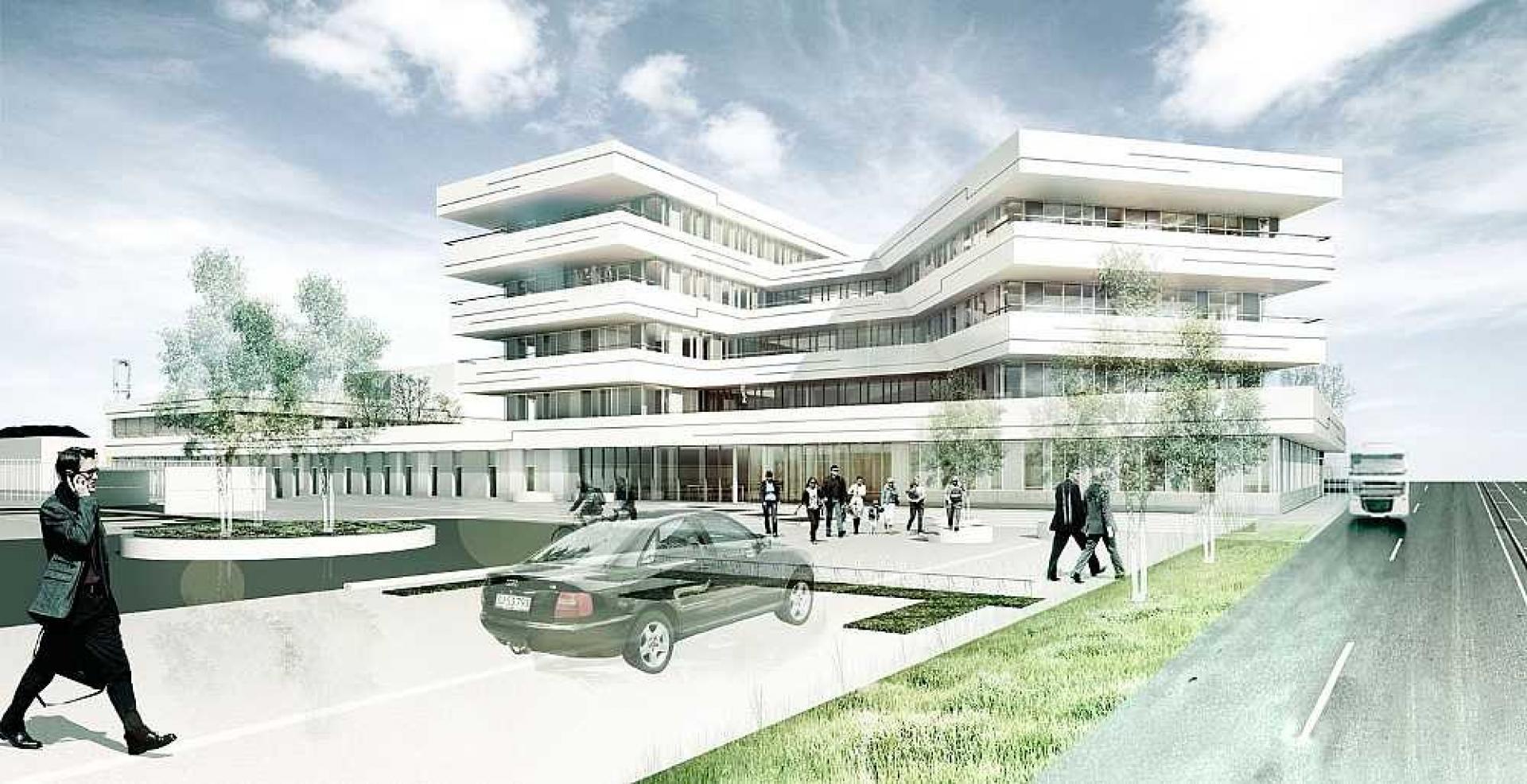 Havnecentret forventes helt færdigt og klar til ibrugtagning sidst på året. Visualisering: C.F. Møller.