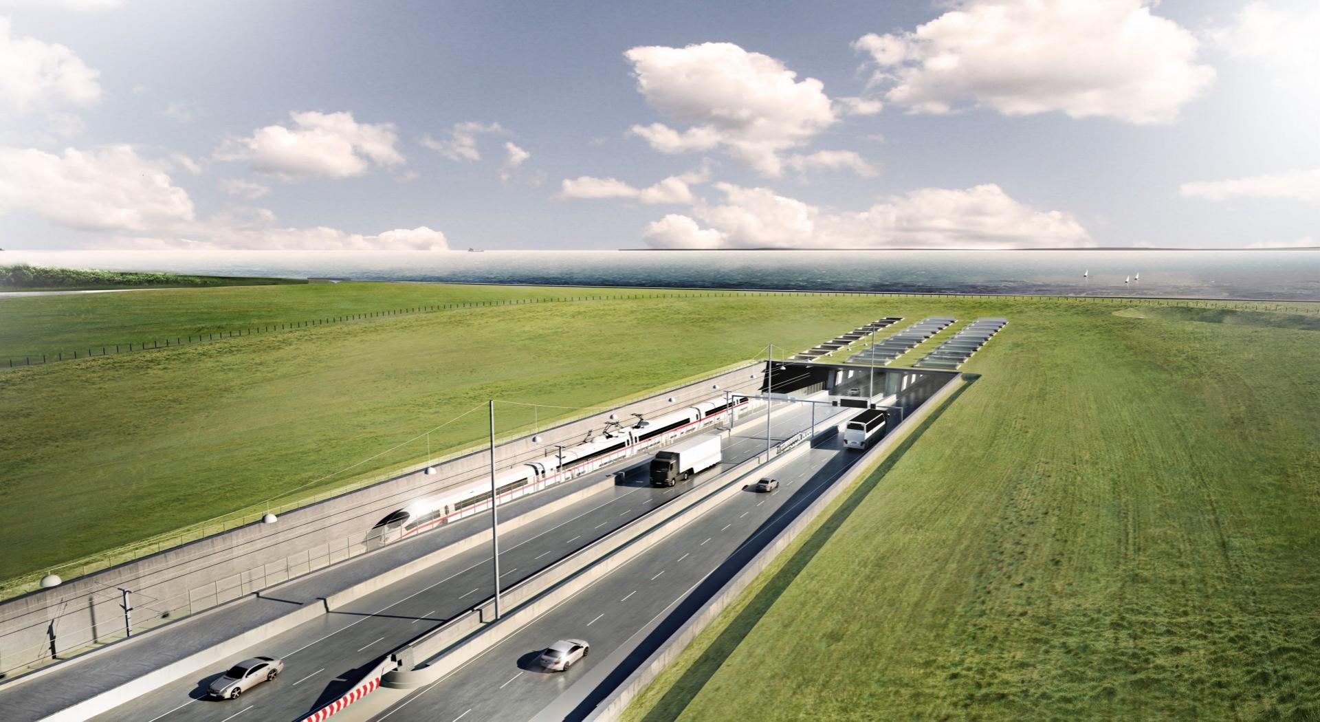 Der er blandt andet rejst kritik af beregningerne af trafikmængderne under Femern Bælt. Visualisering: Femerns A/S.