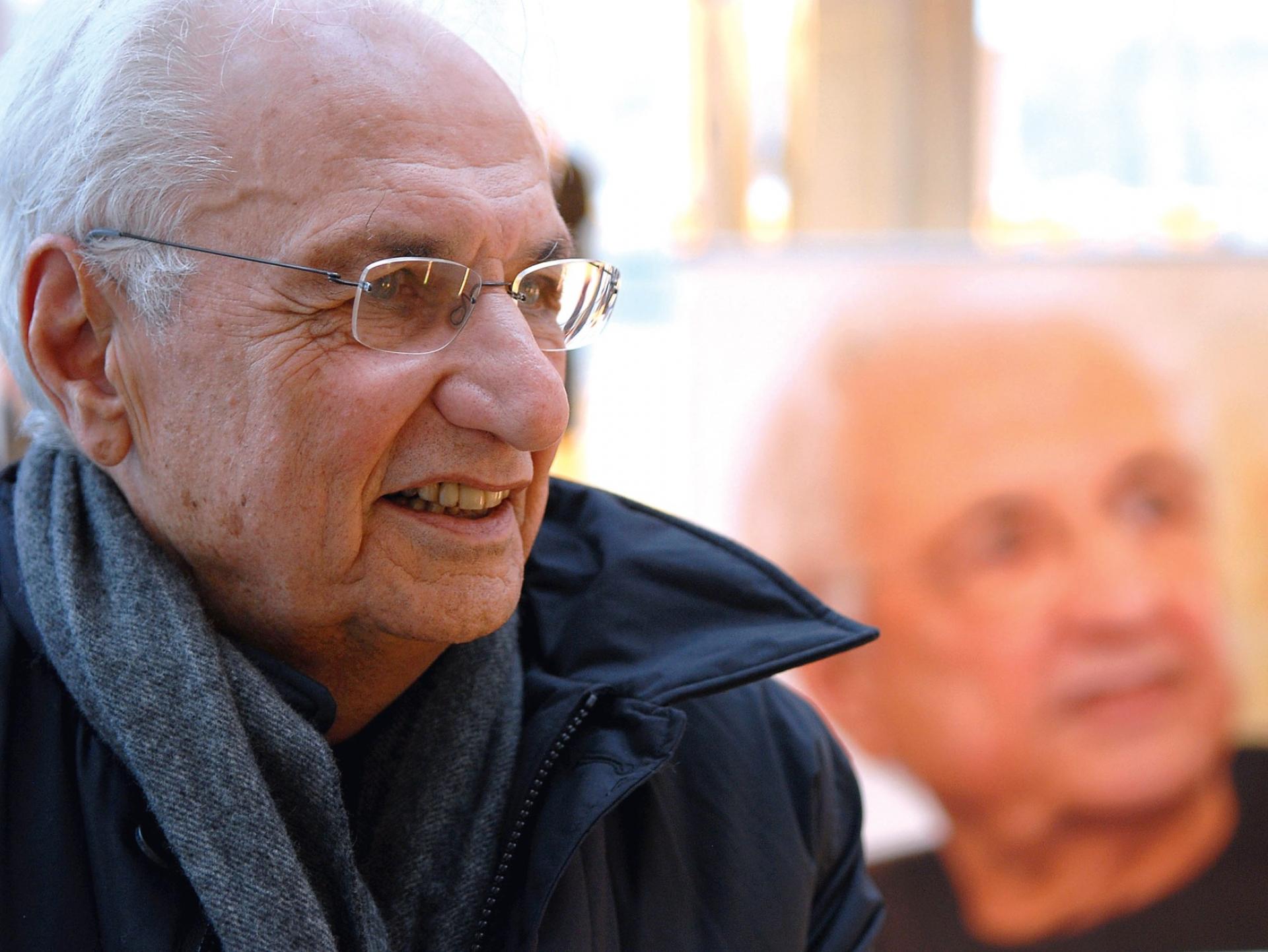 Frank Gehry besøgte Sønderborg i forbindelse med udarbejdelsen af masterplanen. Foto: Sønderborg Havneselskab A/S.