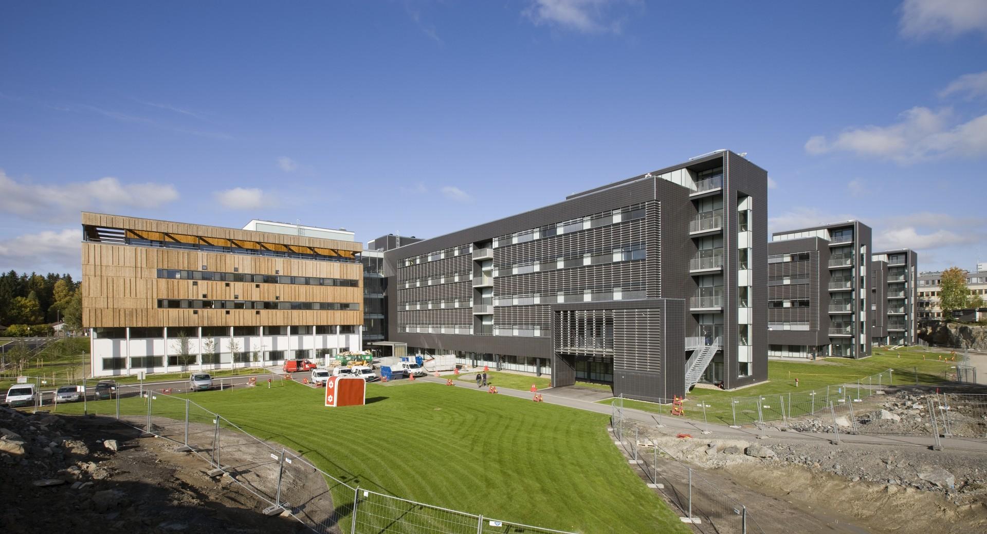 C.F. Møller har tegnet til-, om- og nybygningen af Akershus Universitetssygehus. Foto: Torben Eskerod.