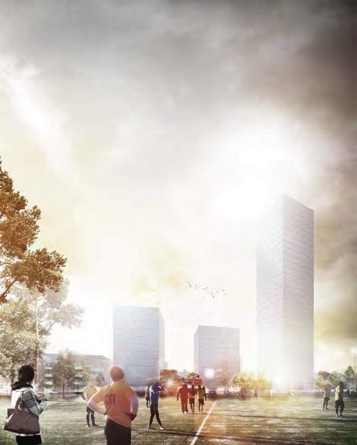 København får 6.000 flere ungdomsboliger frem mod 2027 - blandt andet på Borgmestervangen. Illustration: Arkitema Architects.