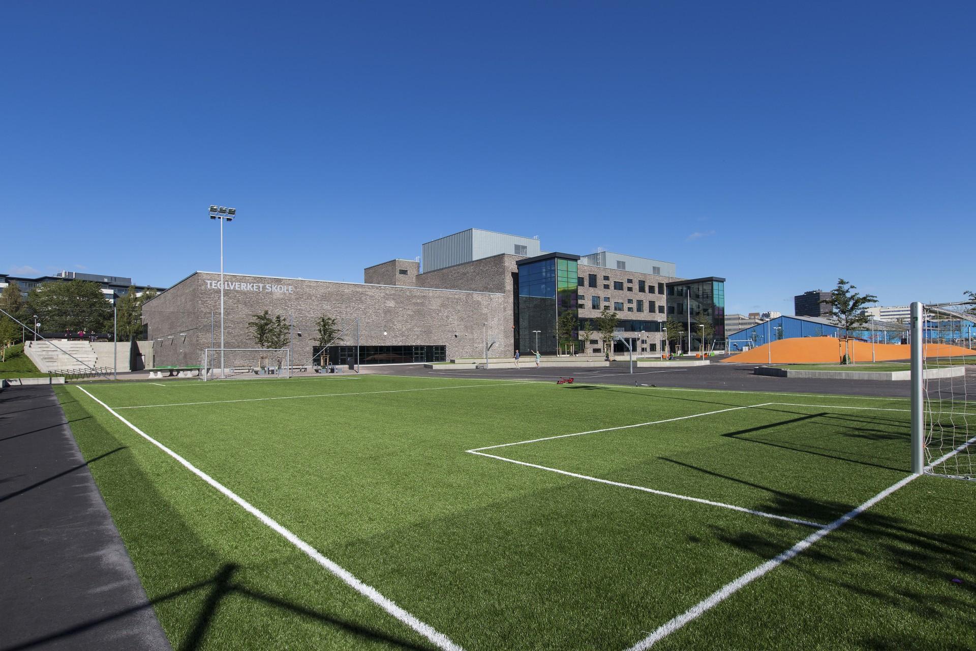 Den nye Teglverket Skole i Oslo, som åbnede i august.