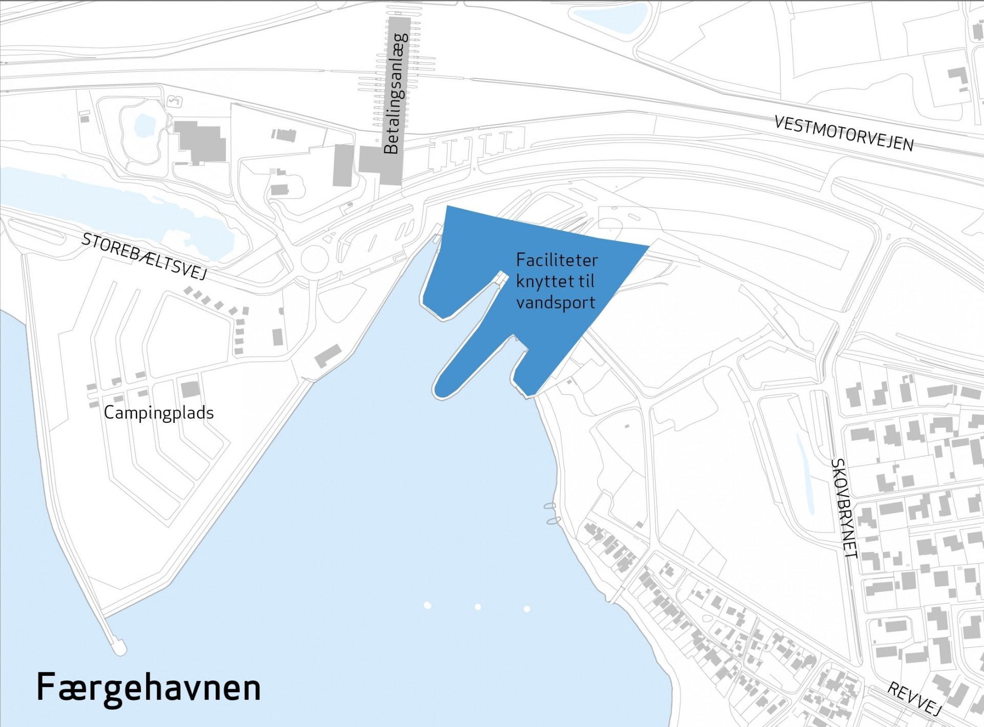 Slagelse Kommune vil gerne give Halskov Færgehavn nyt liv med et vandsportscenter.