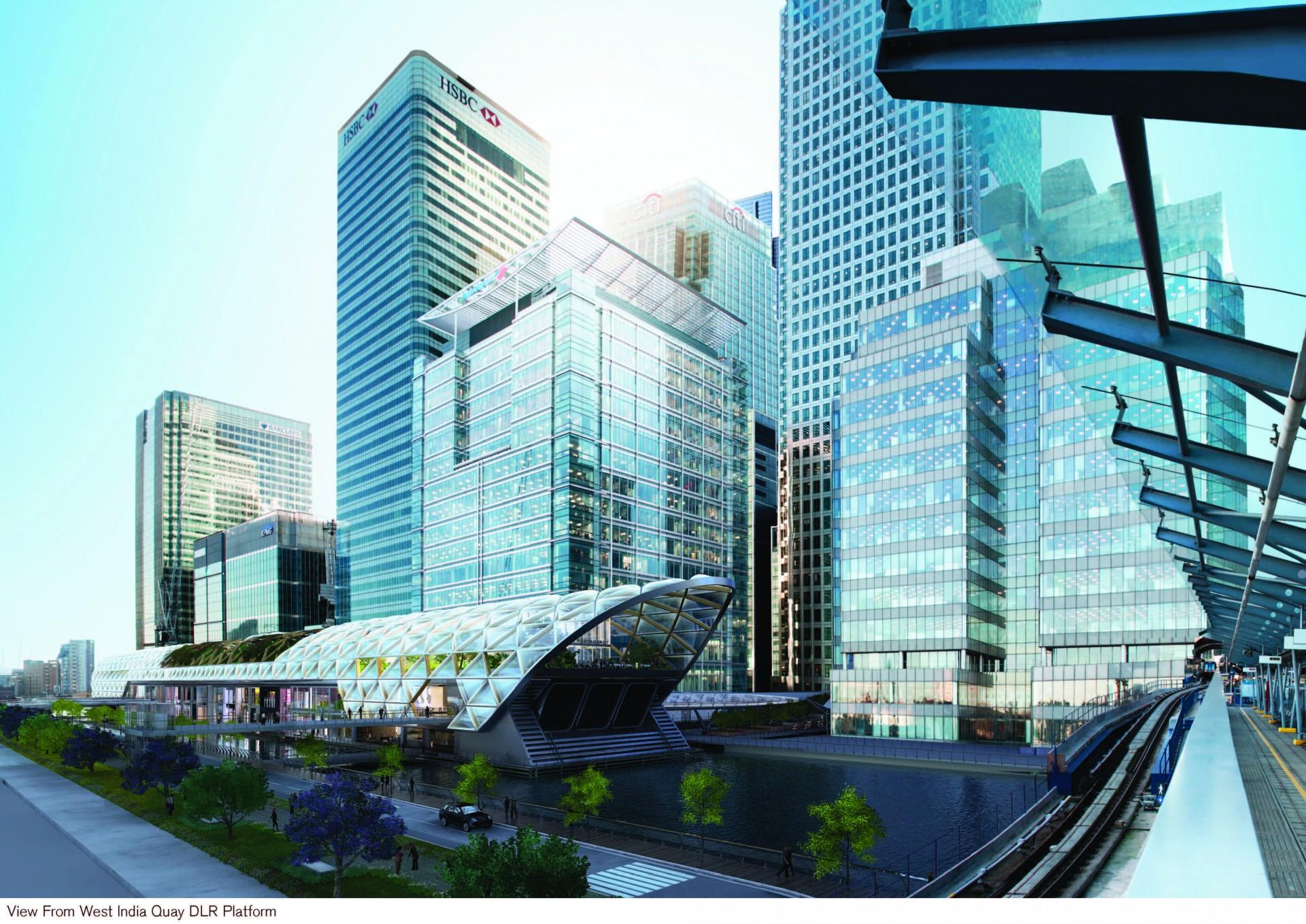 BEST URBAN REGENERATION PROJECT: Crossrail Place, London, United Kingdom. Architect: Foster + Partners.