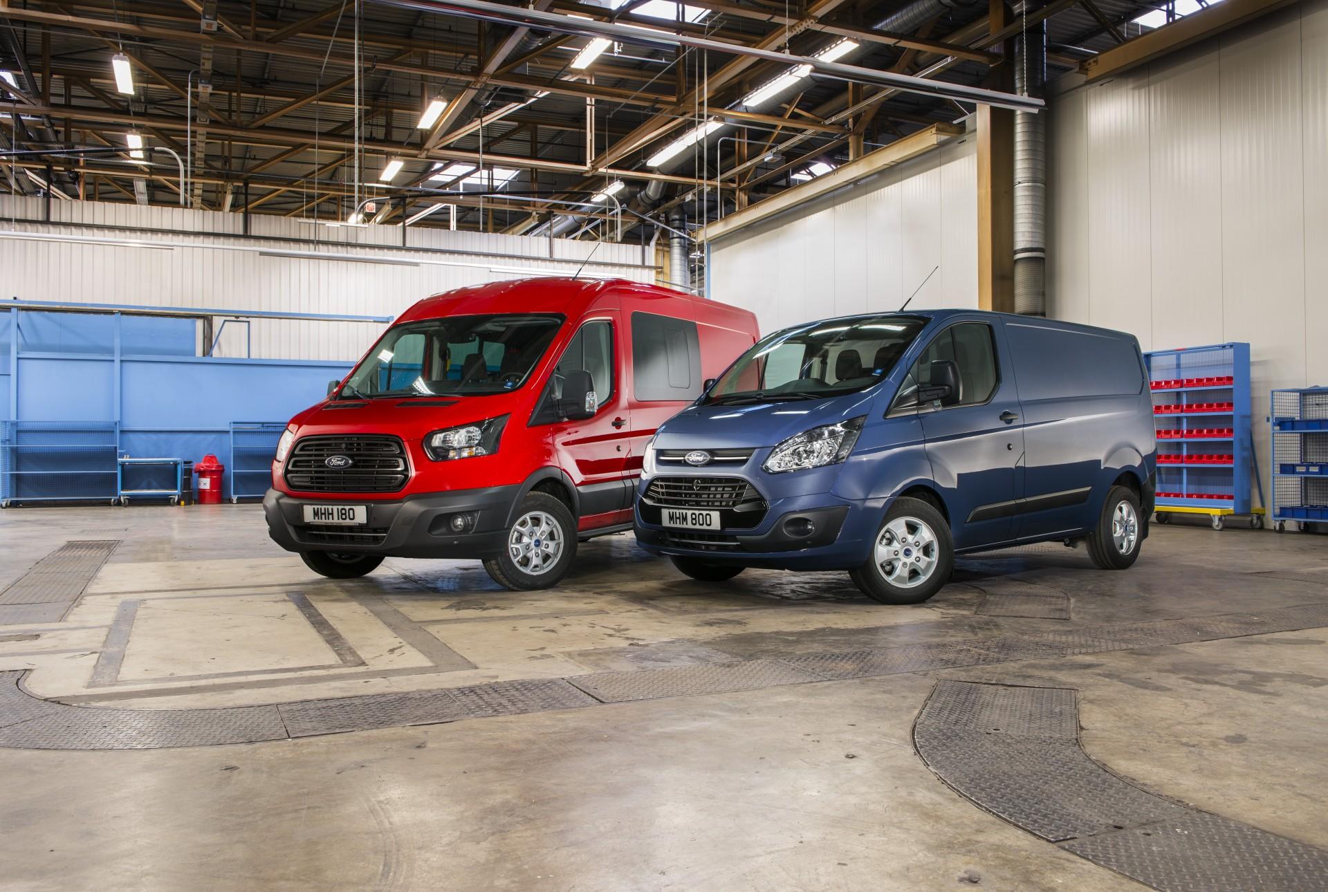 Ford Transit og Transit Custom er nu på linje med de fleste andre producenter gået ned i motorstørrelse.