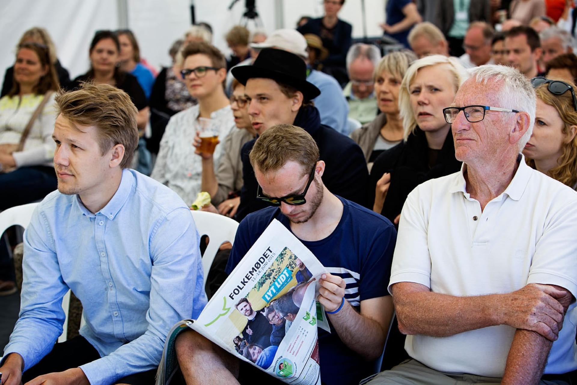I løbet af de fire Folkemødedage vil der være over 2.000 debatter og andre arrangementer i Allinge. Foto: Søren Svendsen.