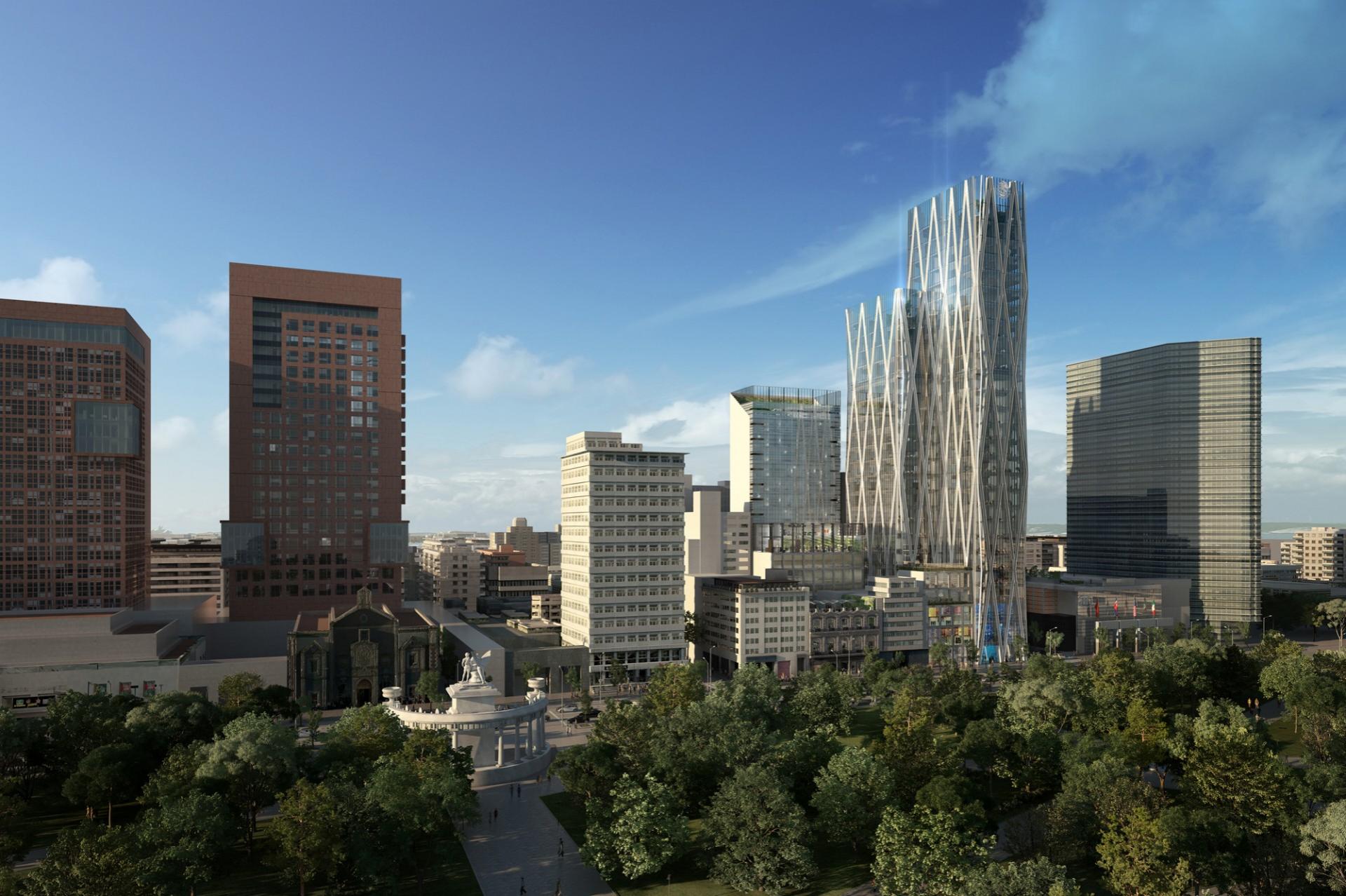 Proyecto Rivoli skal opføres i Mexicos fjerdestørste by Puebla, der ligger lidt uden for Mexico City. Visualisering: Upton-Hansen Architects.