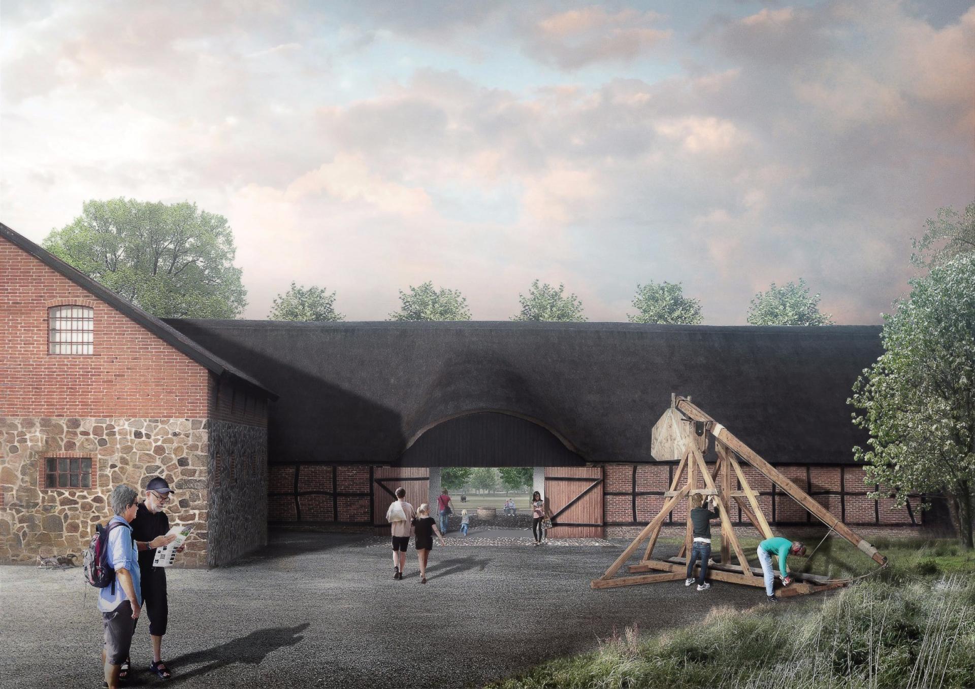 Projektet skal realiseres inden 2020. Visualisering: Arkitektfirmaet Erik Brandt Dam og Cornelius + Vöge.
