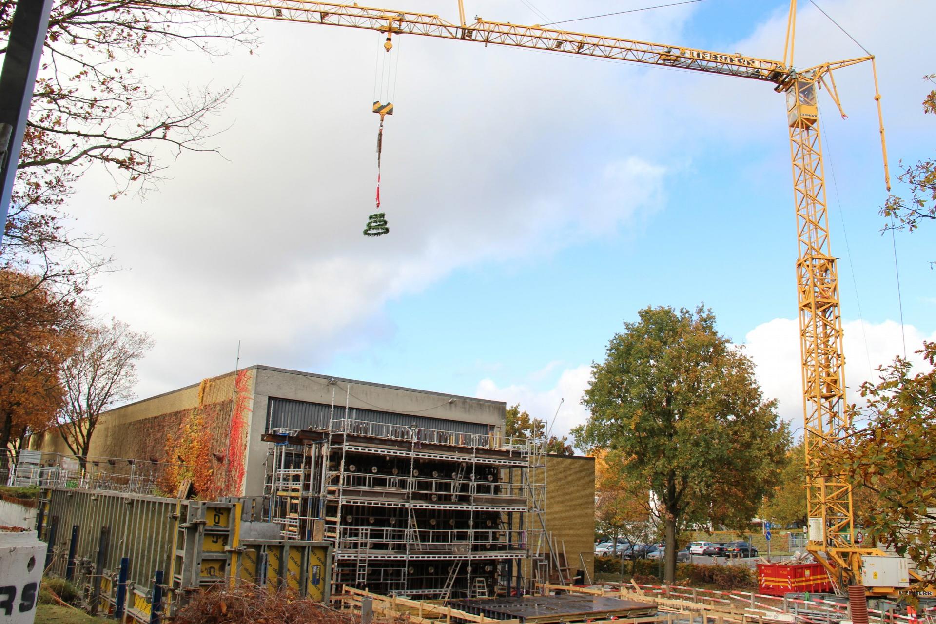 Den nye DTU-bygning skal bruges til avancerede mekaniske test af konstruktion og materialer i forskellig skala. Pressefoto.