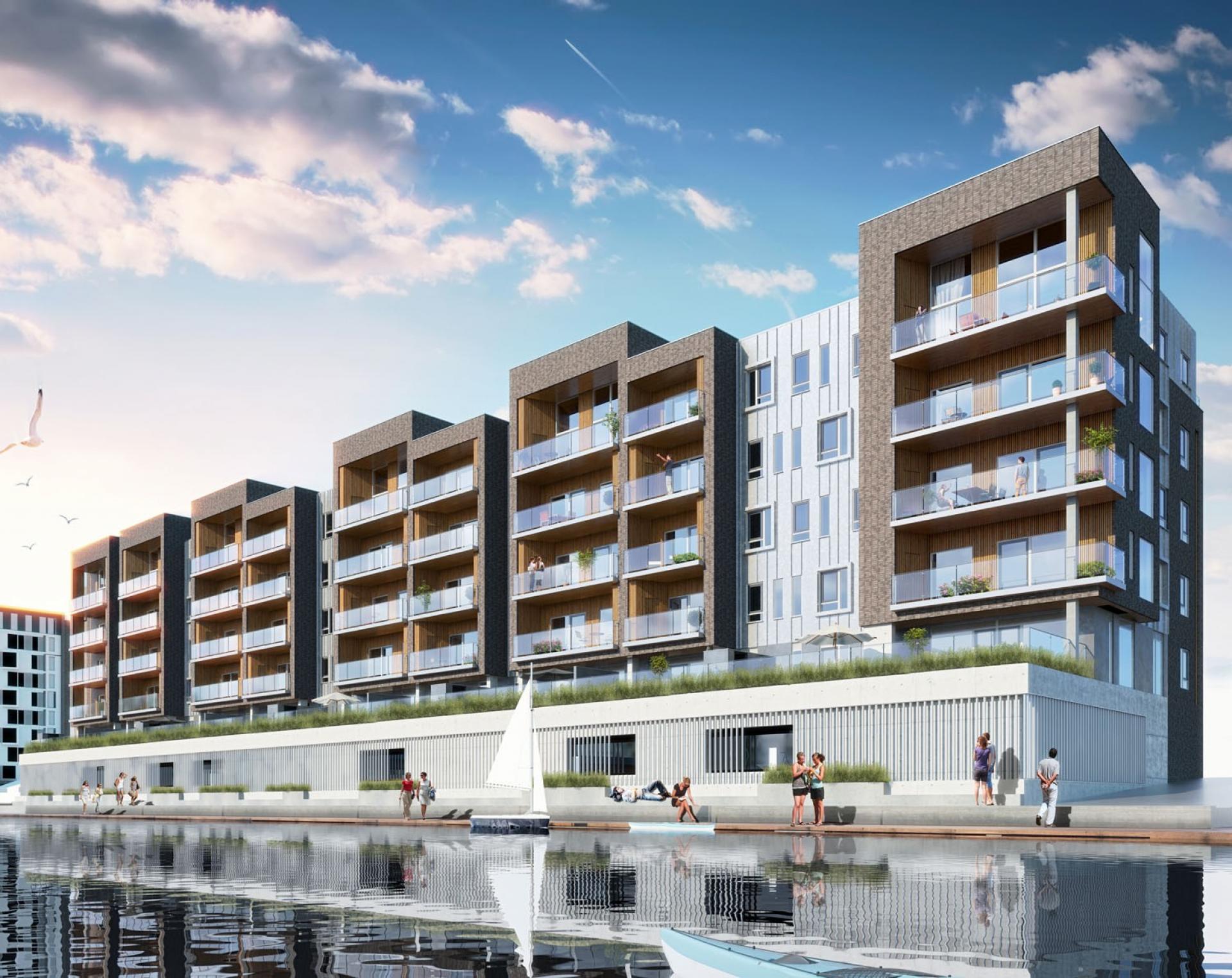 Nordre Havnepromenade er tegnet af C.F. Møller. Pressefoto.