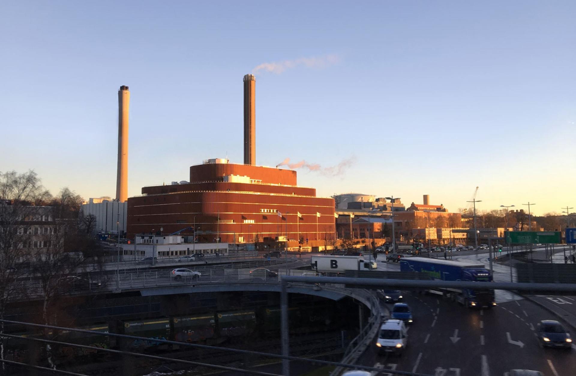 Värtaverket i Stockholm er tegnet af danske Gottlieb Paludan Architects og svenske Urban Design. Pressefoto.