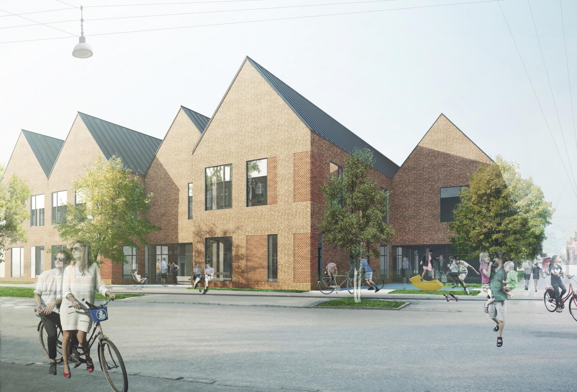 JJW Arkitekter er Arkitekt og Totalrådgiver på projektet.. Visualisering: JJW Arkitekter.