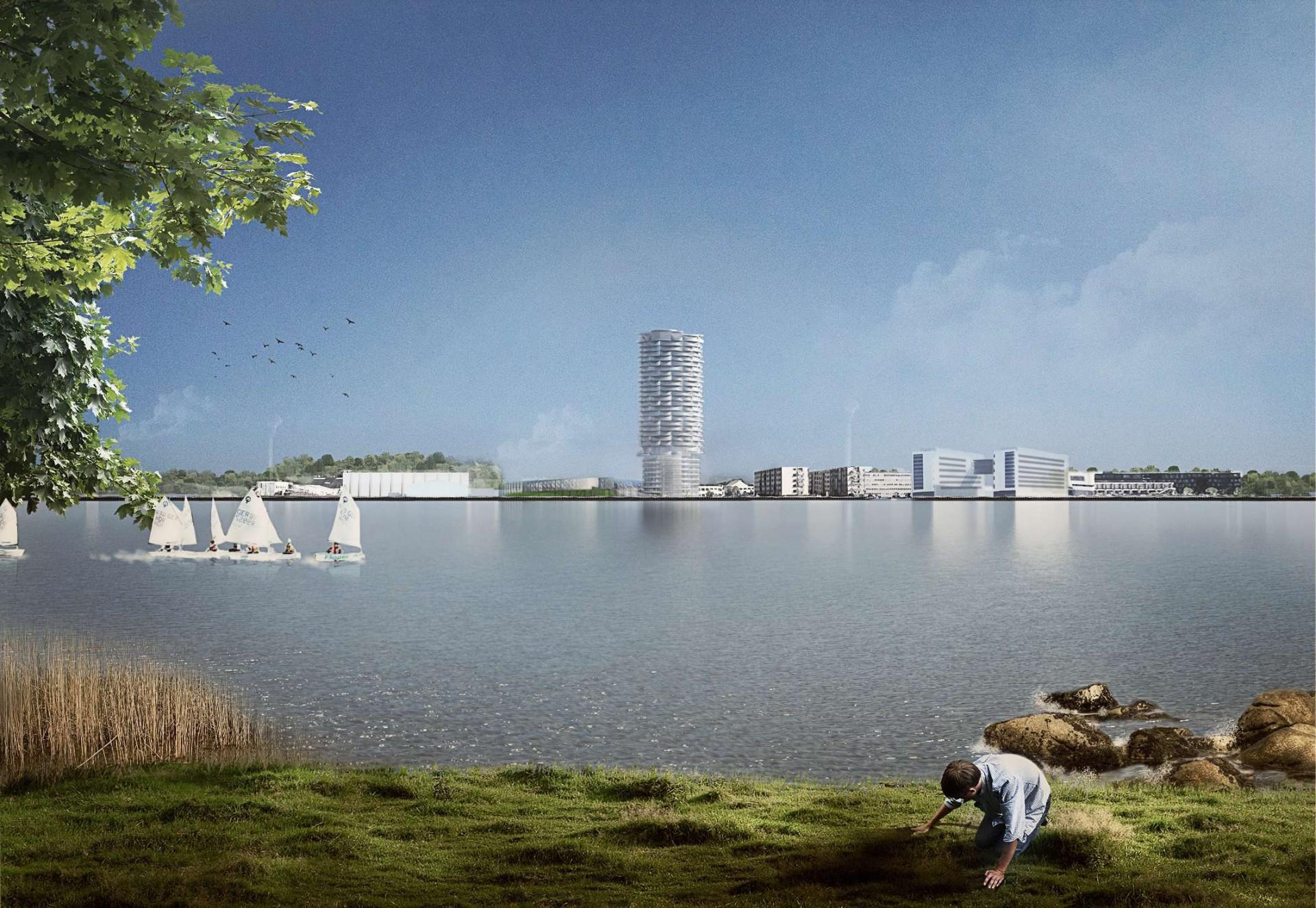 Projektet ligger ud til Limfjorden. Presseillustration.