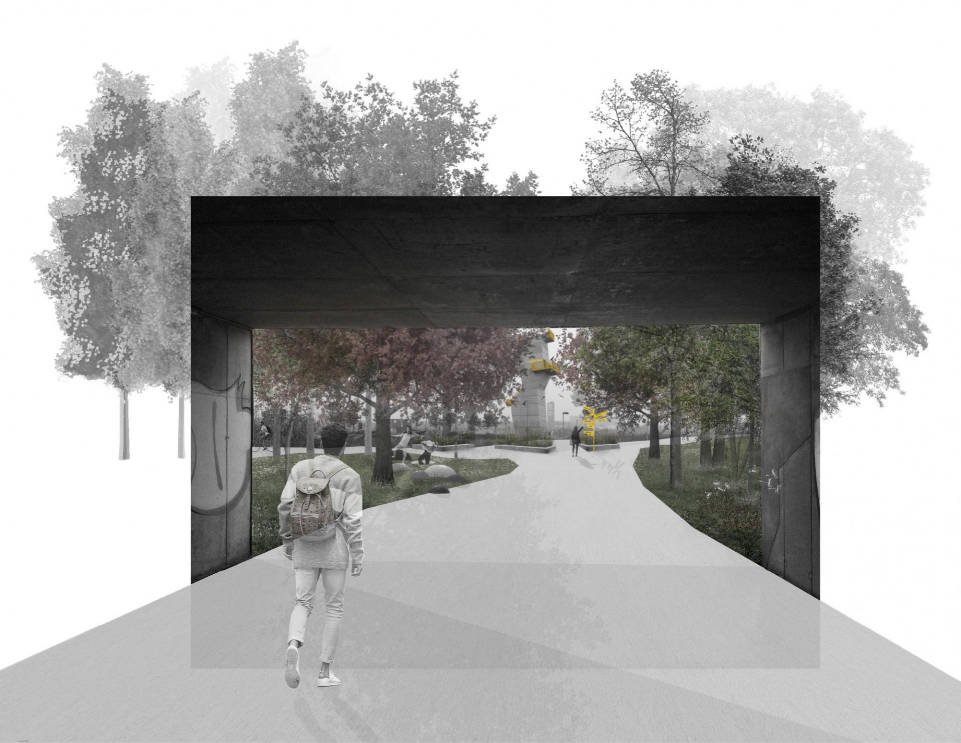 Visualisering af afgangsprojekt af landskabsarkitekt på Københavns Universitet.