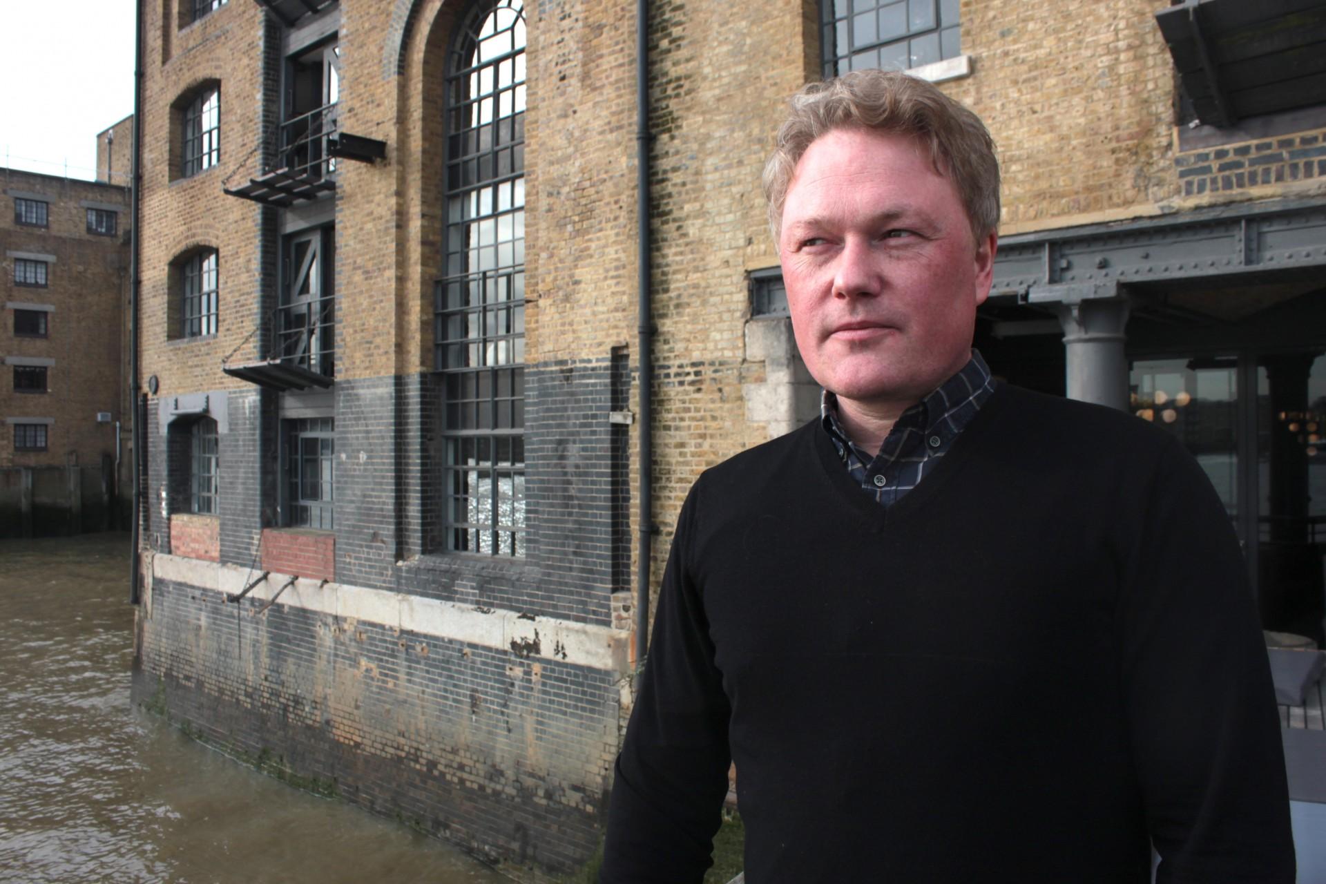 Rolf Nielsen er en af to ledere af C.F. Møller London. Han er på udkig efter større lokaler ved Themsen, fordi afdelingen vokser. Foto: Thomas Bech Hansen.
