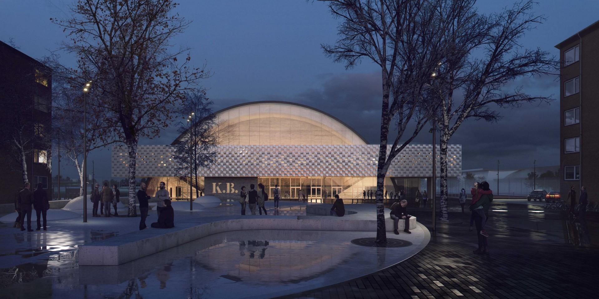 KB Hallen. VIsualisering: Christensen & Co Arkitekter.