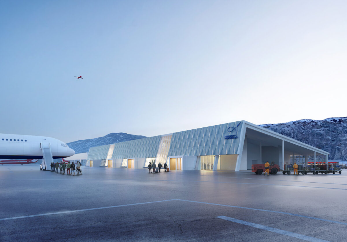 Lufhavns terminal i Illulissat tegnet af Arkitekt Andersen & Sigurdsen